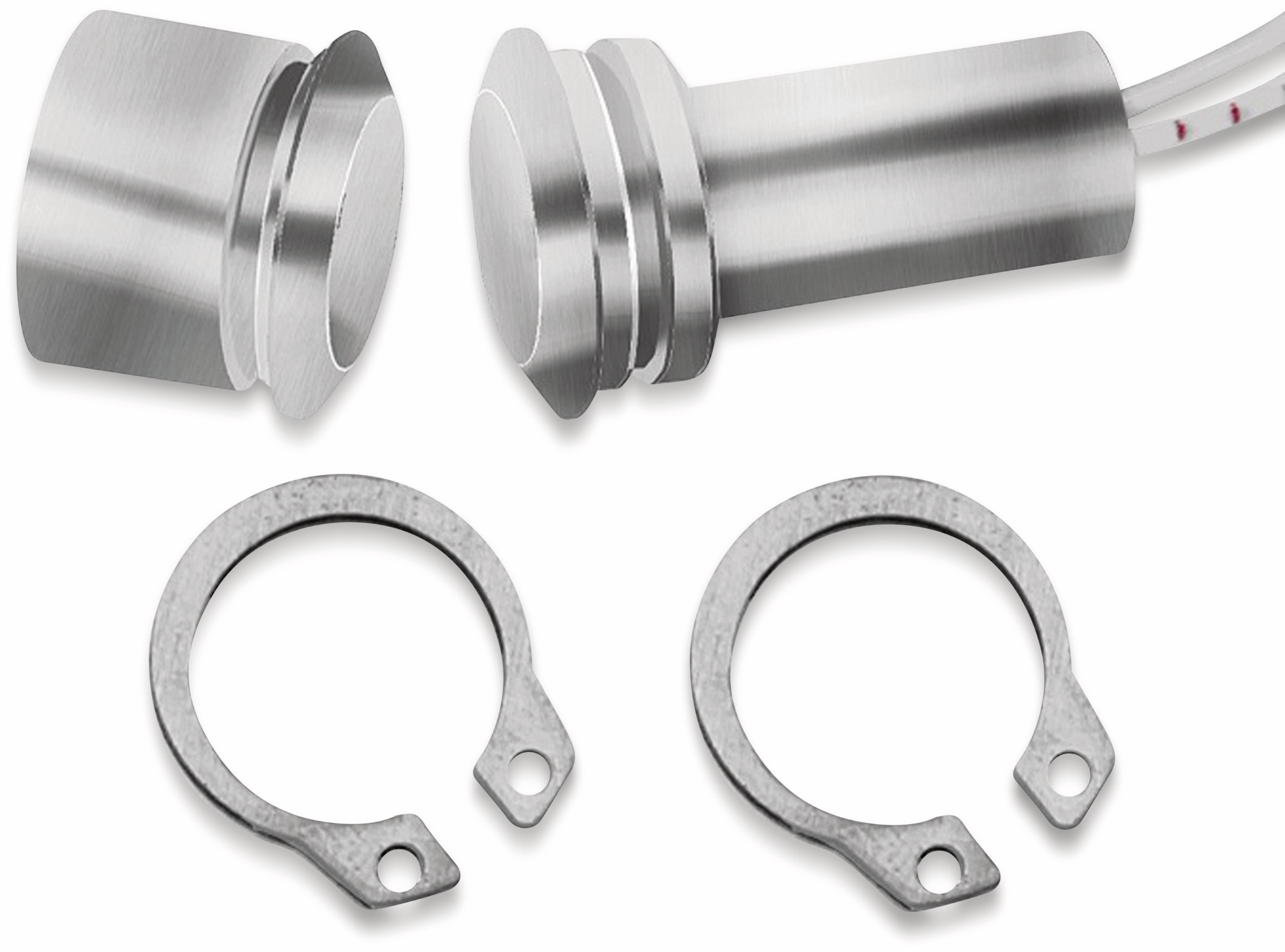 Tür-Fenster- Einlaßkontakt, 36 V/0,5 A, Ø12x25mm, Aluminium Tür-Fenster- Einlaßkontakt, 36 V/0,5 A, Ø12x25mm, Aluminium