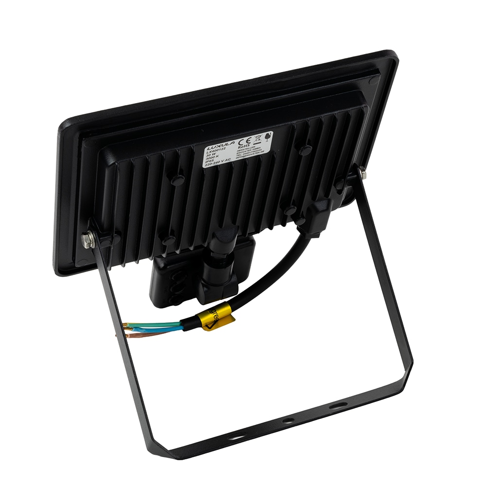 LUXULA LED-Fluter mit Bewegungsmelder, EEK: F, 30W, 3000lm, 4000K, IP65, schwarz LUXULA LED-Fluter mit Bewegungsmelder, EEK: F, 30W, 3000lm, 4000K, IP65, schwarz