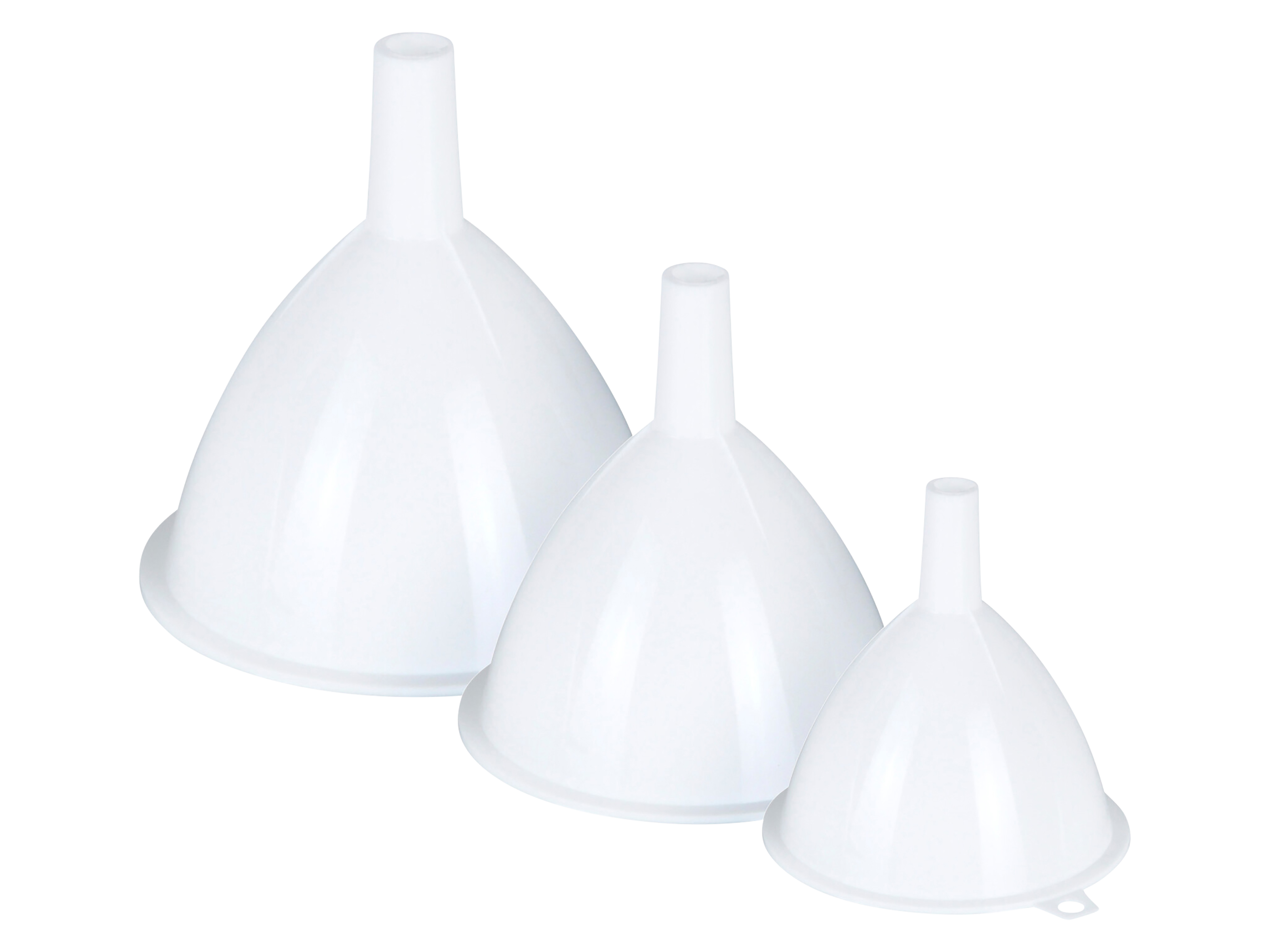 EXCELLENT HOUSEWARE, Trichter-Set, 3-tlg., 7, 8, 10,5 cm EXCELLENT HOUSEWARE, Trichter-Set, 3-tlg., 7, 8, 10,5 cm