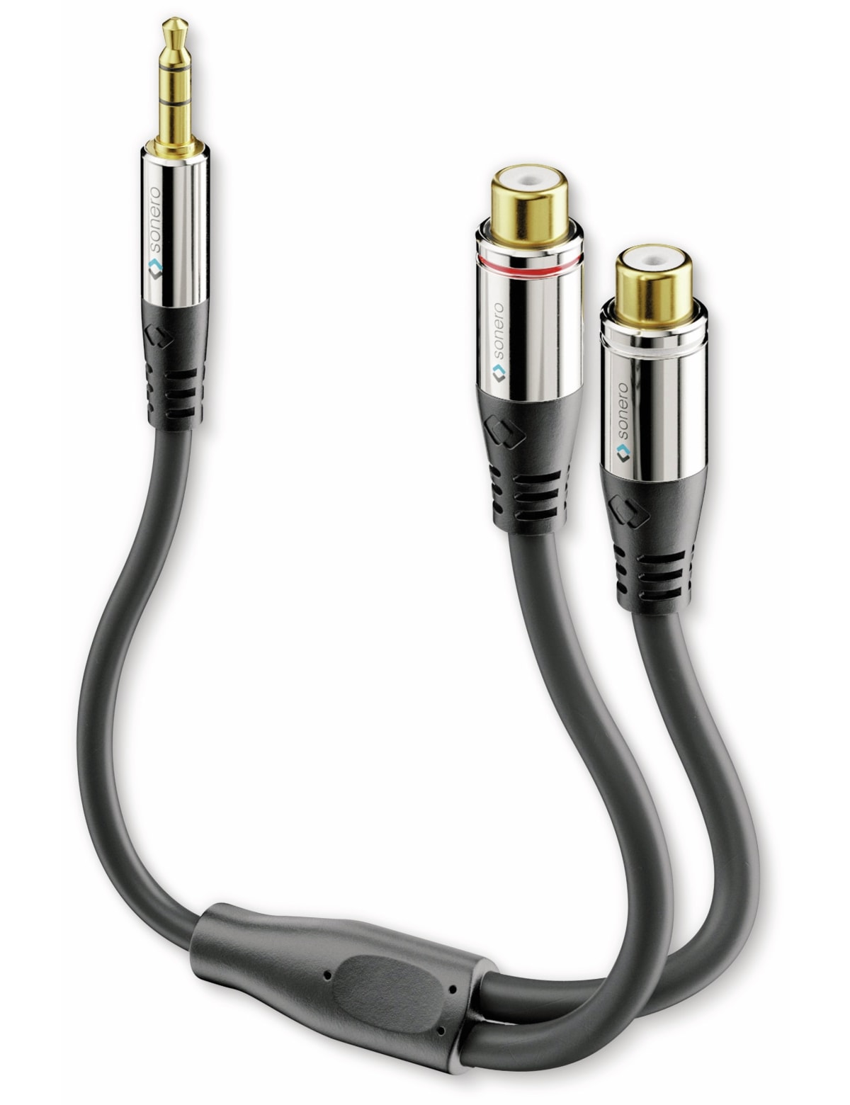SONERO Audioadapter 0,20 m, Klinkenstecker auf 2x Cinchbuchse SONERO Audioadapter 0,20 m, Klinkenstecker auf 2x Cinchbuchse