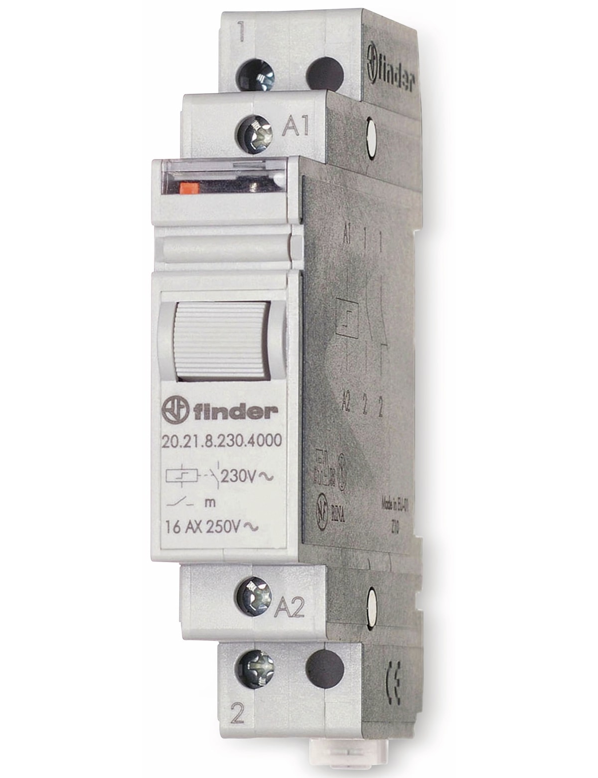 FINDER Stromstoß-Schalter 16 A, 230 V, 20.21.8.230.4000 FINDER Stromstoß-Schalter 16 A, 230 V, 20.21.8.230.4000