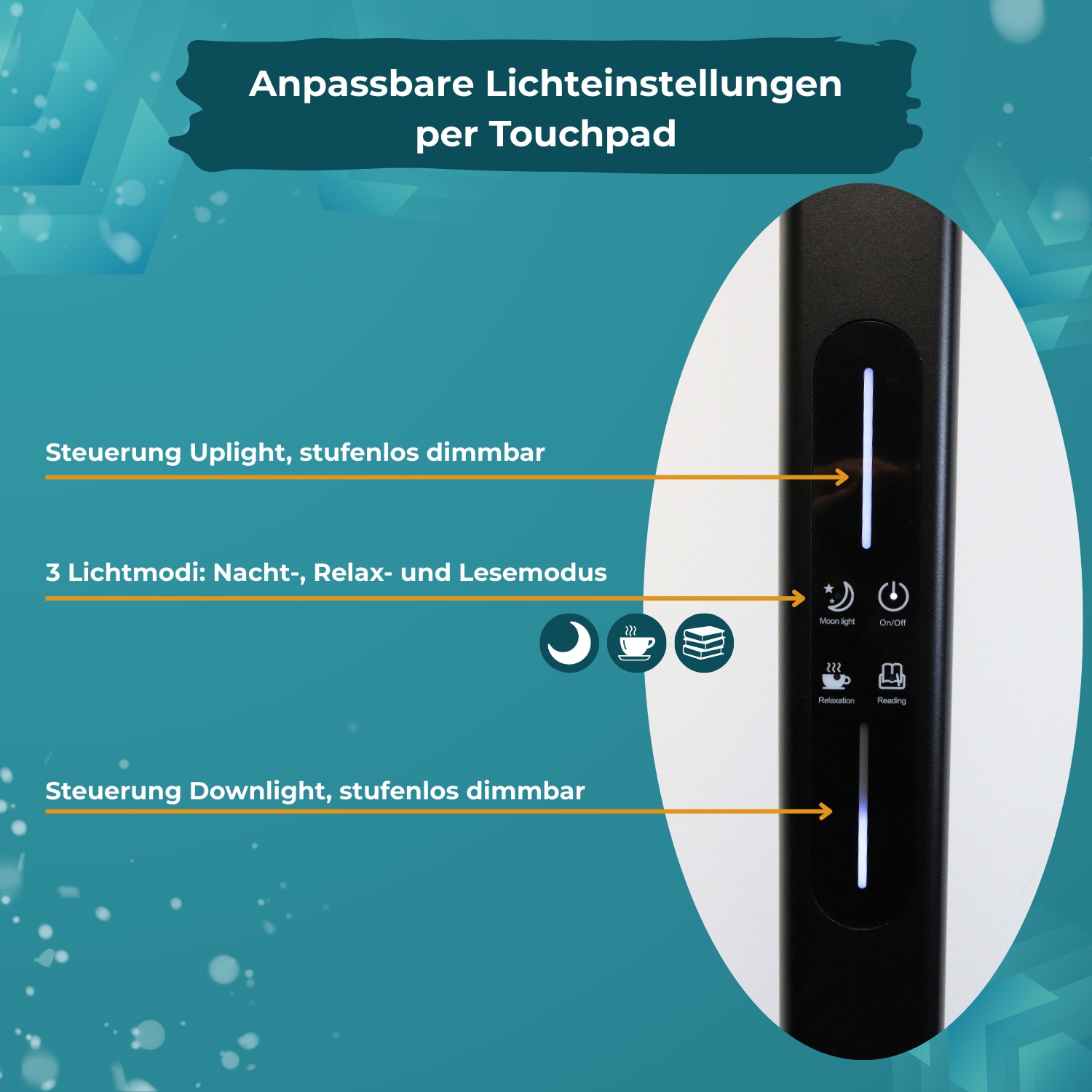 LUXULA LED-Büro-Stehleuchte, EEK: G, 100 W, 7000 lm, 4000K, schwarz LUXULA LED-Büro-Stehleuchte, EEK: G, 100W, 7000lm, 4000K, schwarz