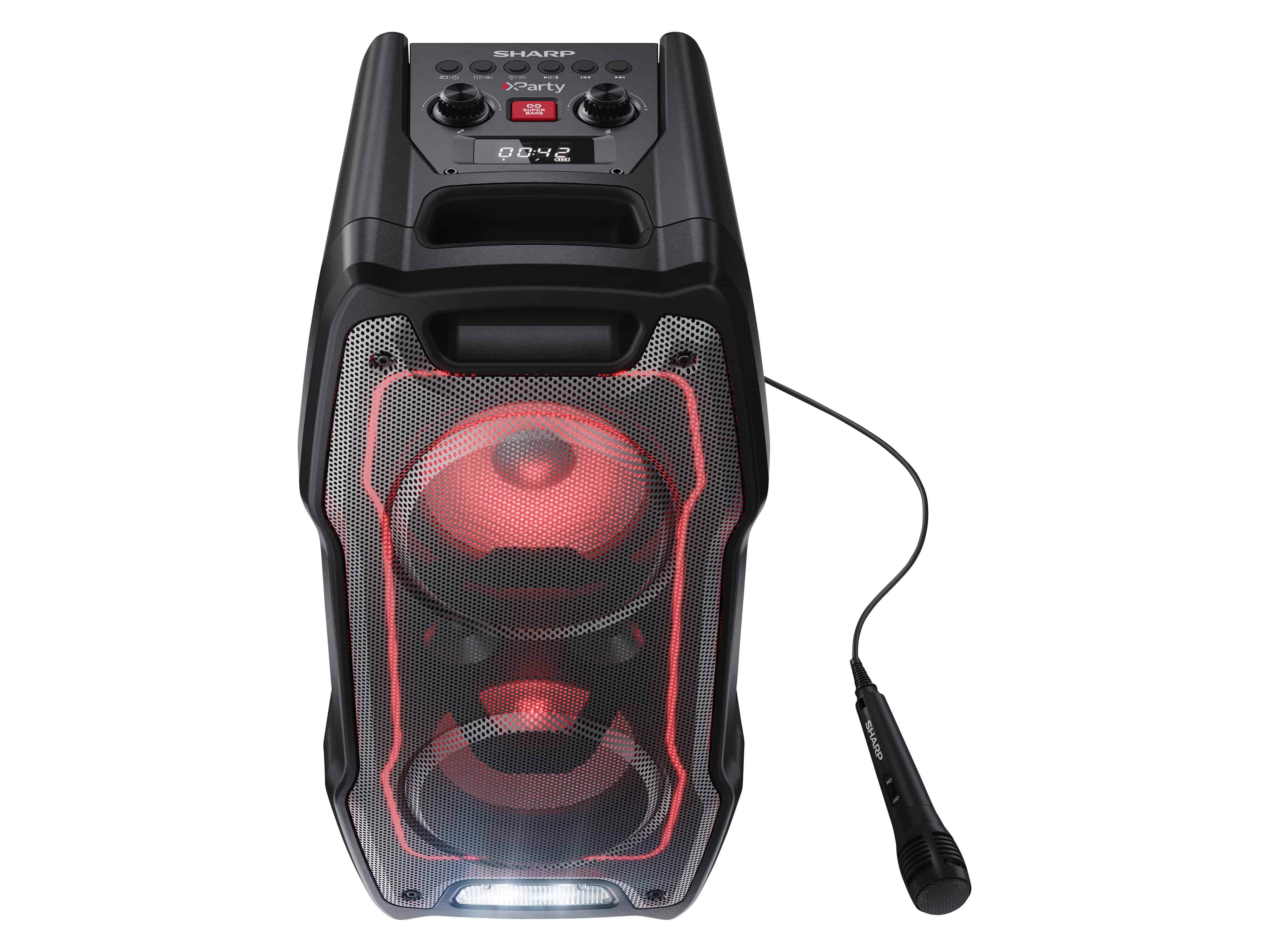 SHARP Bluetooth Party-Lautsprecher PS931, 180 W, schwarz SHARP Bluetooth Party-Lautsprecher PS931, 180 W, schwarz