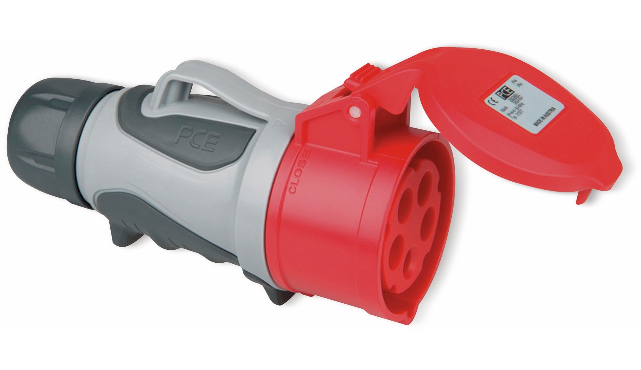 PCE CEE-Kupplung GRIP TT, 16 A, 5-polig PCE CEE-Kupplung GRIP TT, 16 A, 5-polig