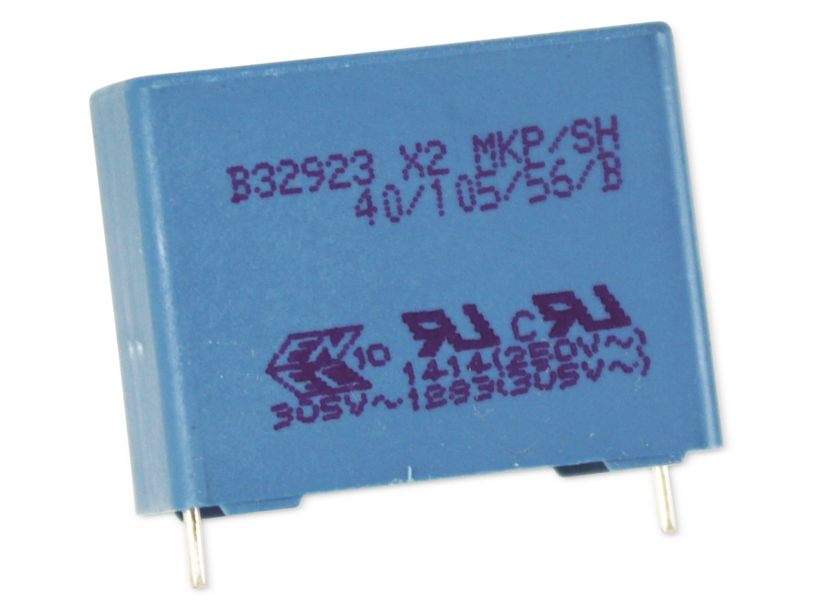 EPCOS Funkentstörkondensator B32923, 1 µF, 305 V~, radial, RM 22,5 EPCOS Funkentstörkondensator B32923, 1 µF, 305 V~