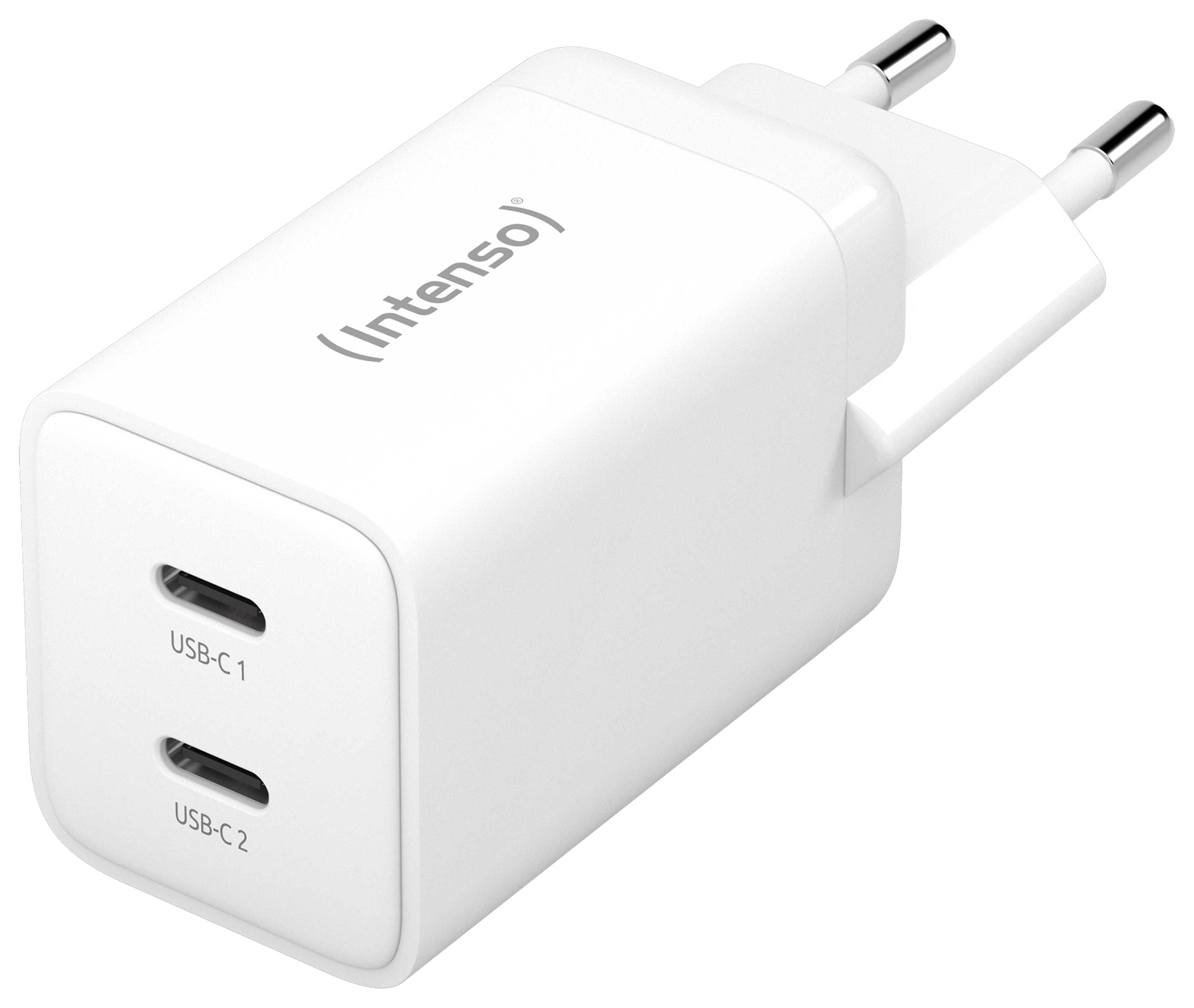 INTENSO USB-Ladegerät W40CC, 2 x USB-C, GAN, 40 Watt INTENSO USB-Ladegerät W40CC, 2 x USB-C, GAN, 40 Watt