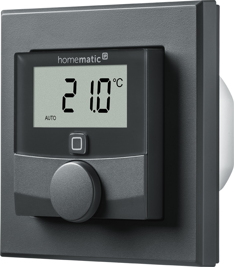 HOMEMATIC IP 159928A0, Wandthermostat mit Schaltausgang, anthrazit HOMEMATIC IP 159928A0, Wandthermostat mit Schaltausgang, anthrazit