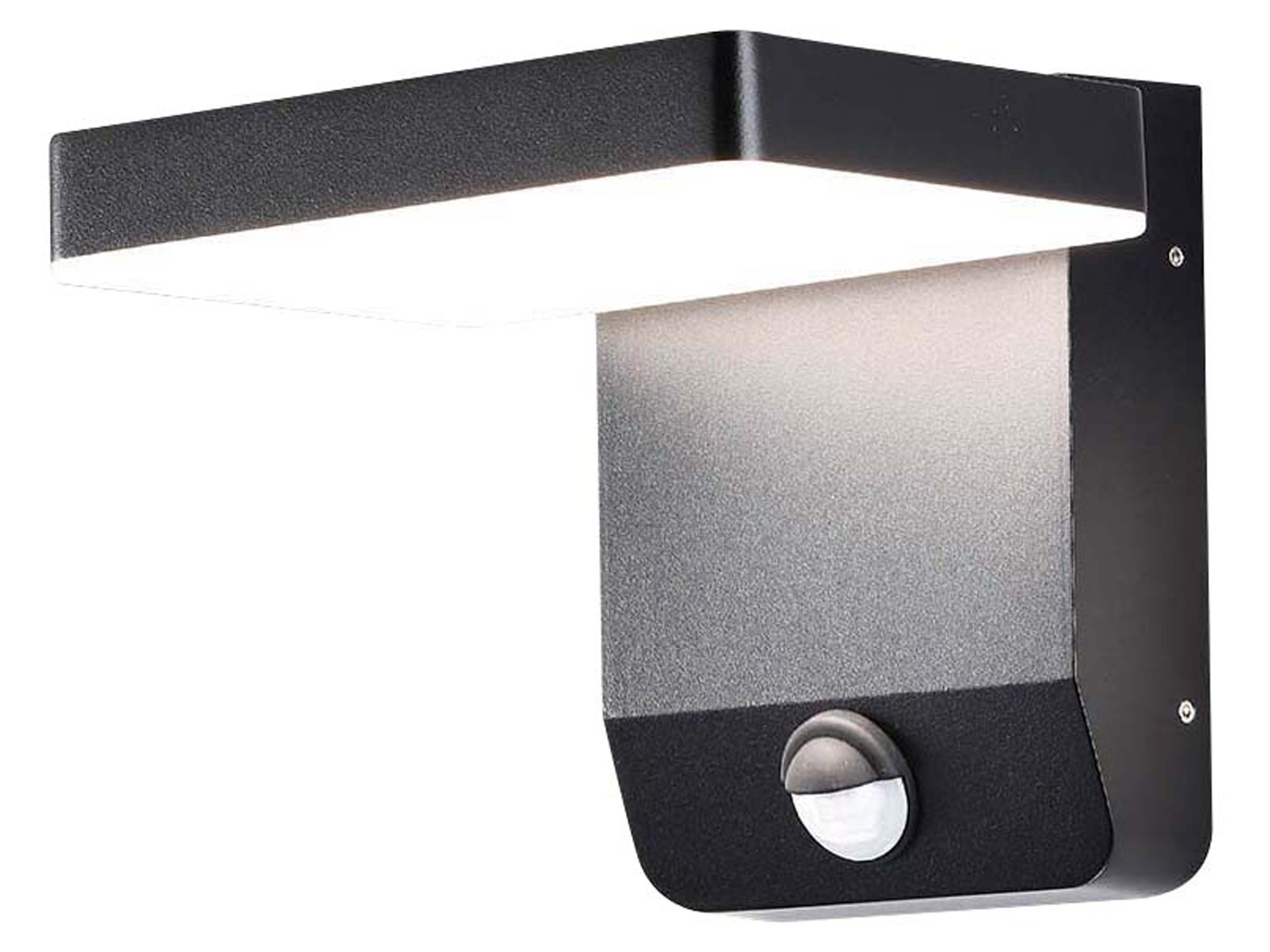 V-TAC LED-Fluter VT-11020S, EEK: E, 17 W, 2580 lm, 4000 K, Sensor, schwarz