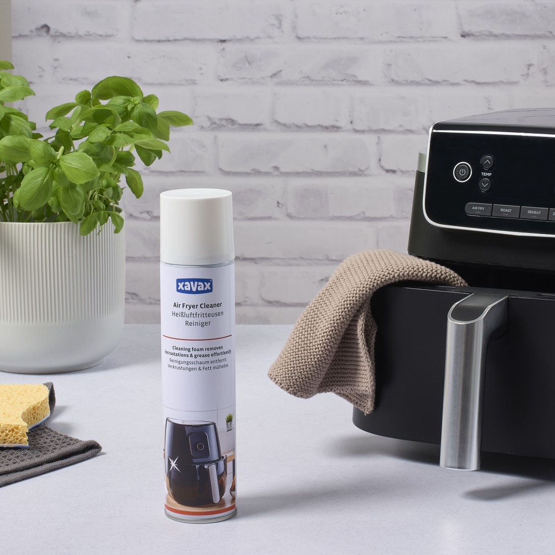 XAVAX Heißluftfritteusen-Reiniger, 300ml, gegen Fett und Verkrustungen