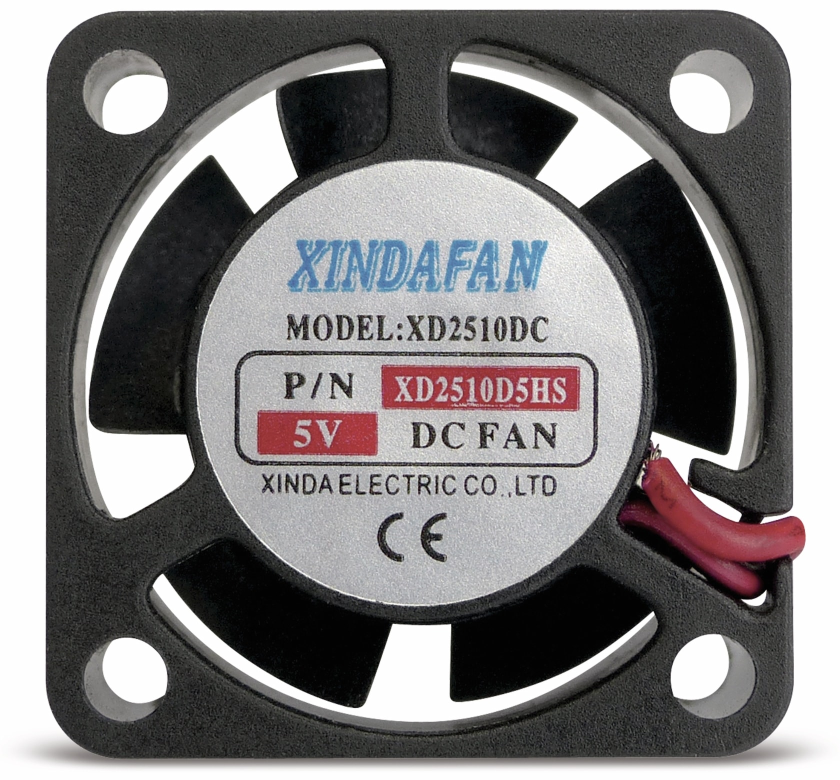 Axiallüfter, 25x25x10 mm, 5 V- Axiallüfter, 25x25x10 mm, 5 V-