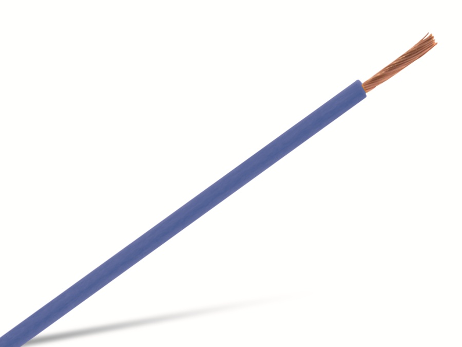 Installationslitze H05V-K, 0,5 mm², 100 m, blau Installationslitze H05V-K, 0,5 mm², 100 m, blau