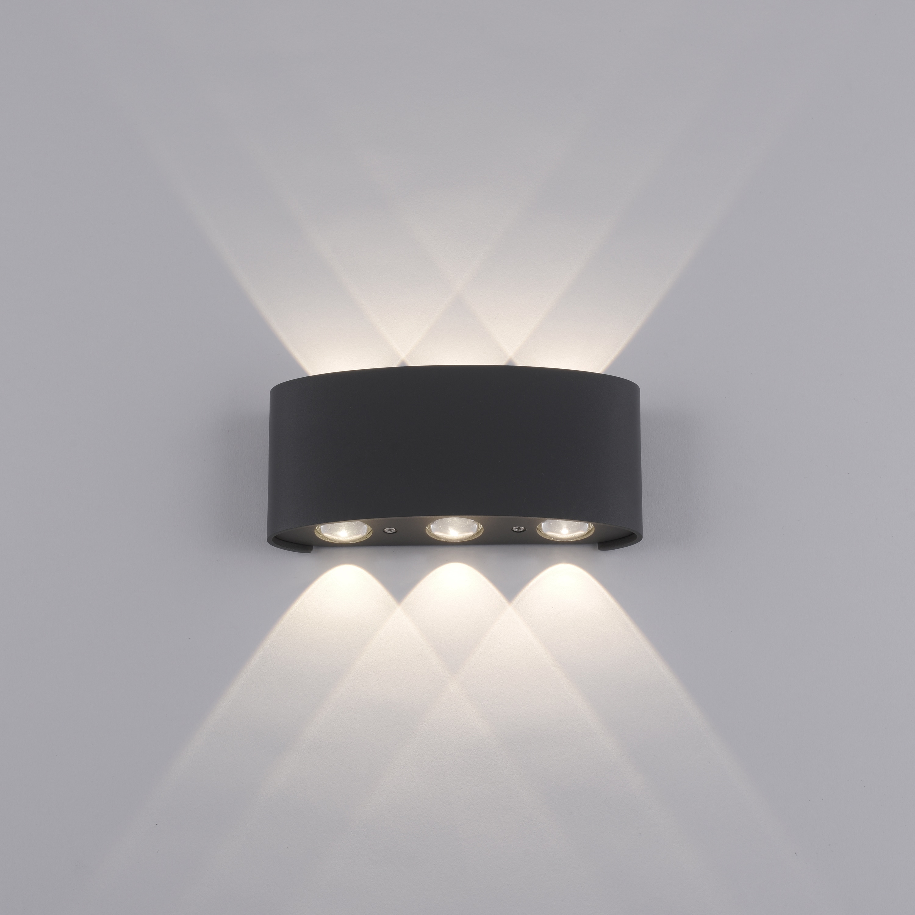 PAUL NEUHAUS LED-Wandleuchte 9488-13 anthrazit, 4,8 W, 720 lm, 3000 K, IP54