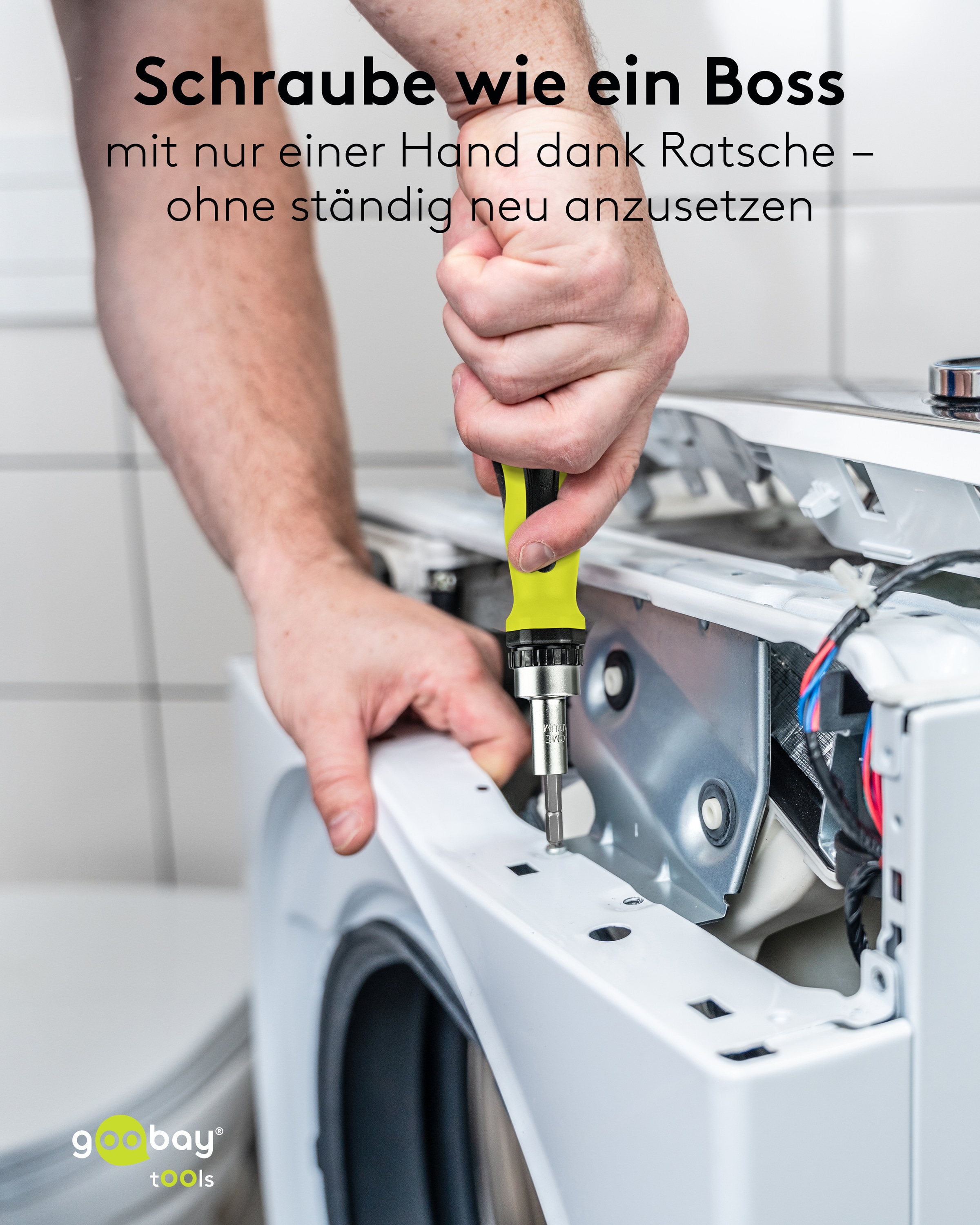 GOOBAY TOOLS Schraubendreher-Set, 77844, mit 100-tlg. Bitsatz GOOBAY TOOLS Schraubendreher-Set, 77844, mit 100-tlg. Bitsatz