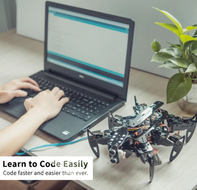 ADEEPT DIY-Kit Roboterspinne mit 6 Beinen ADEEPT DIY-Kit Roboterspinne mit 6 Beinen