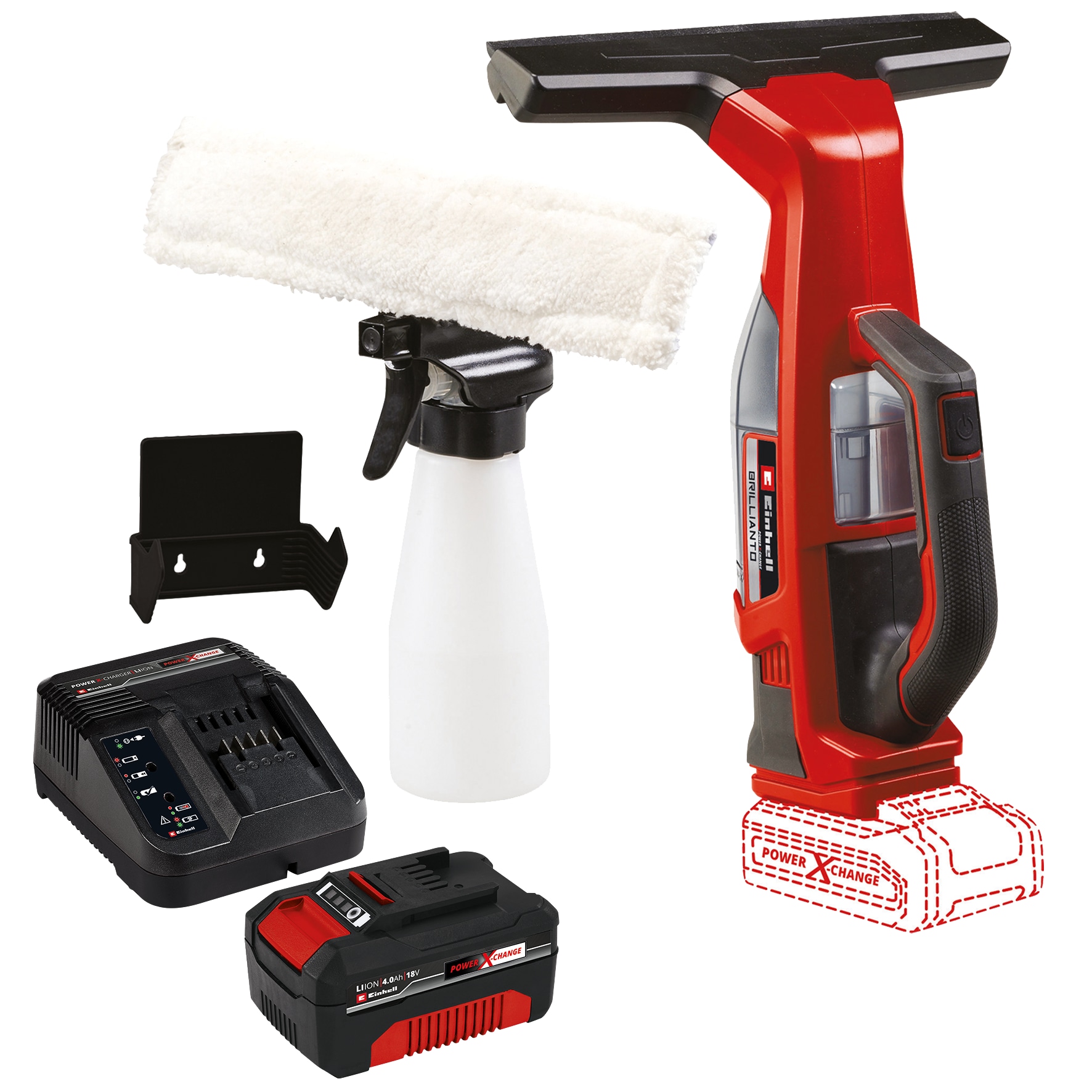 EINHELL Akku-Fensterreiniger Brillianto Kit (1x 4,0 Ah) EINHELL Akku-Fensterreiniger Brillianto Kit (1x 4,0 Ah)