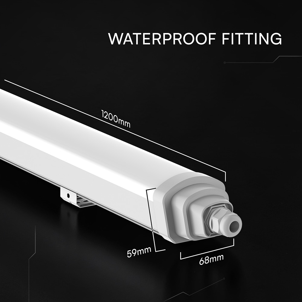 V-TAC LED-Deckenleuchte VT-233876 EEK: E, 36W, 4320lm, 4000K, 120°, IP65