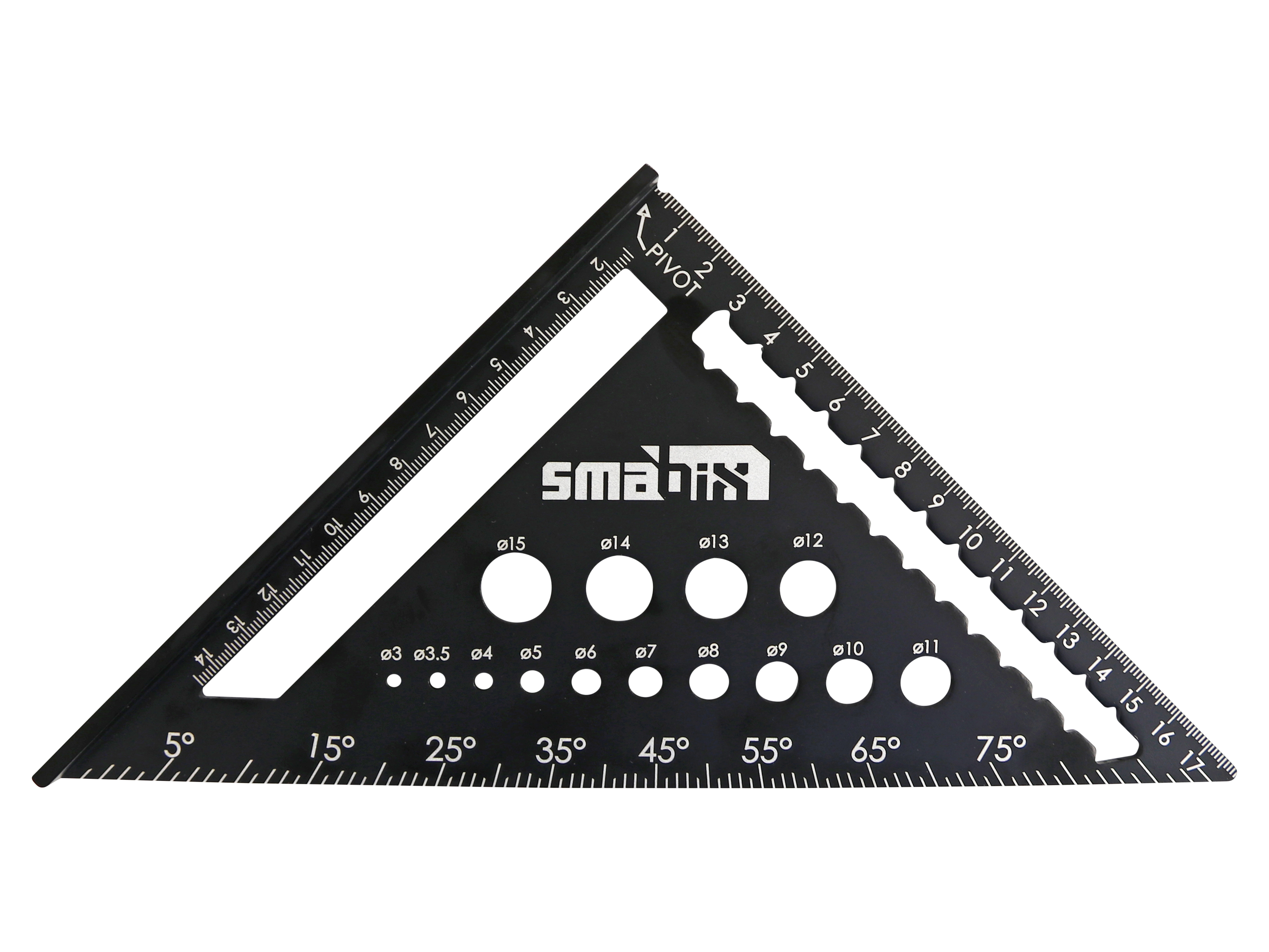 SMABIX Zimmermannswinkel, schwarz eloxiert