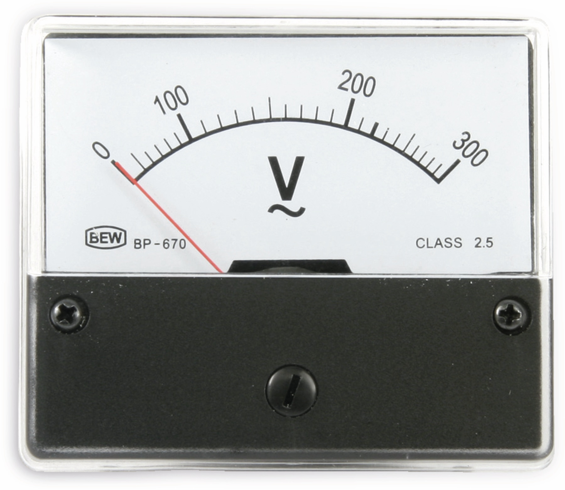 Dreheisen-Einbauinstrument, 0...300 V~ Dreheisen-Einbauinstrument, 0...300 V~