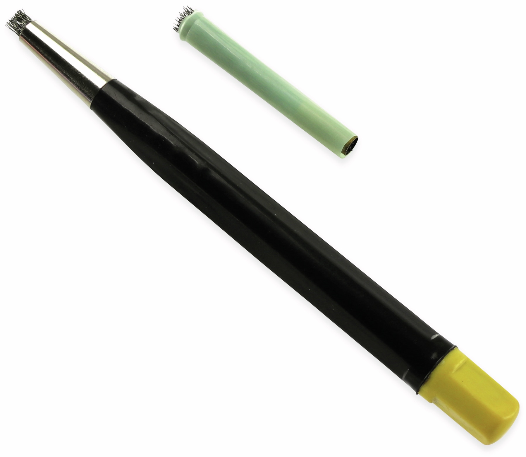 Rostradierer-Stift mit Ersatzbürste, Stahl, 120 mm Rostradierer-Stift mit Ersatzbürste, Stahl, 120 mm