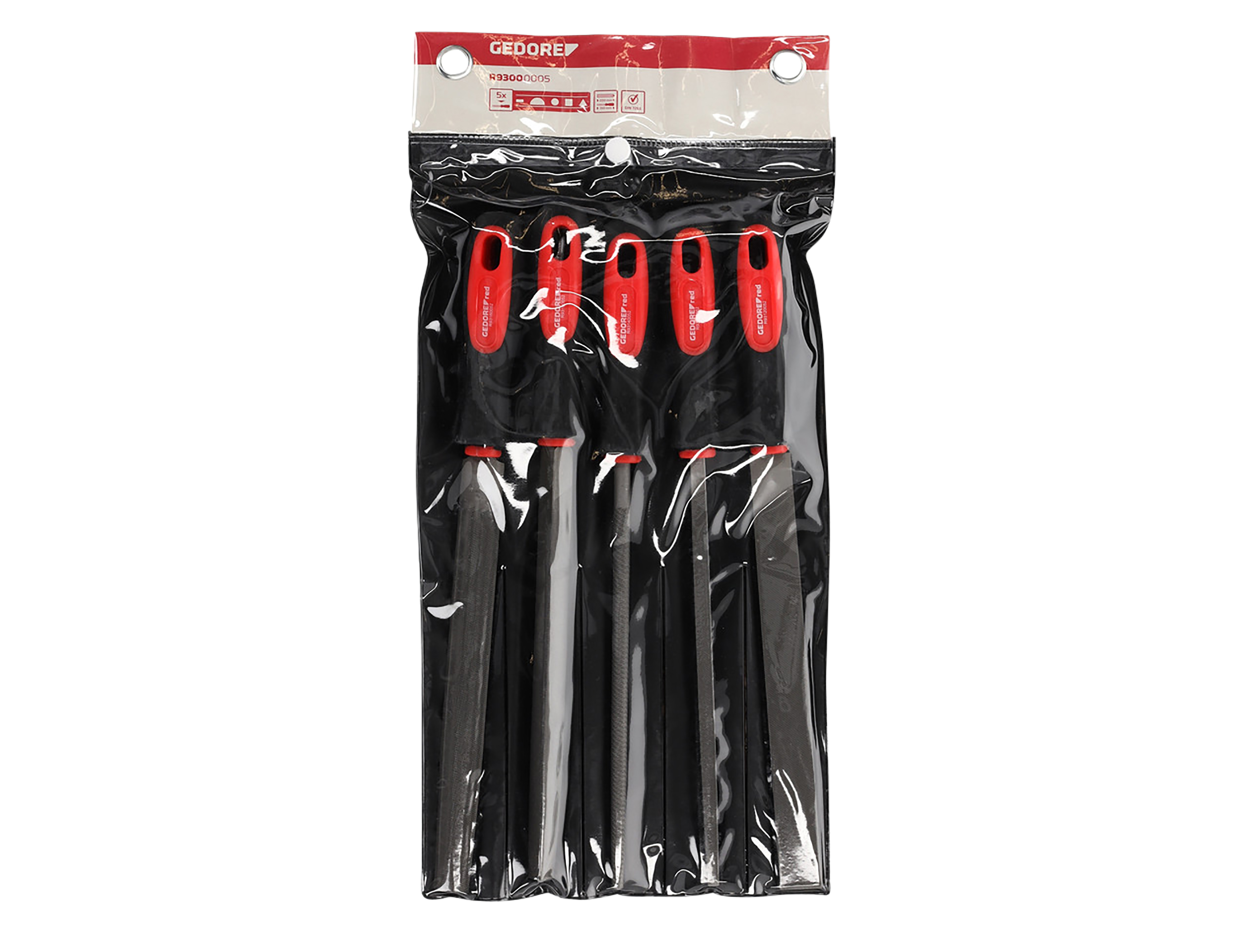 GEDORE RED Feilensatz, R93000005, 5-teilig GEDORE RED Feilensatz, R93000005, 5-teilig