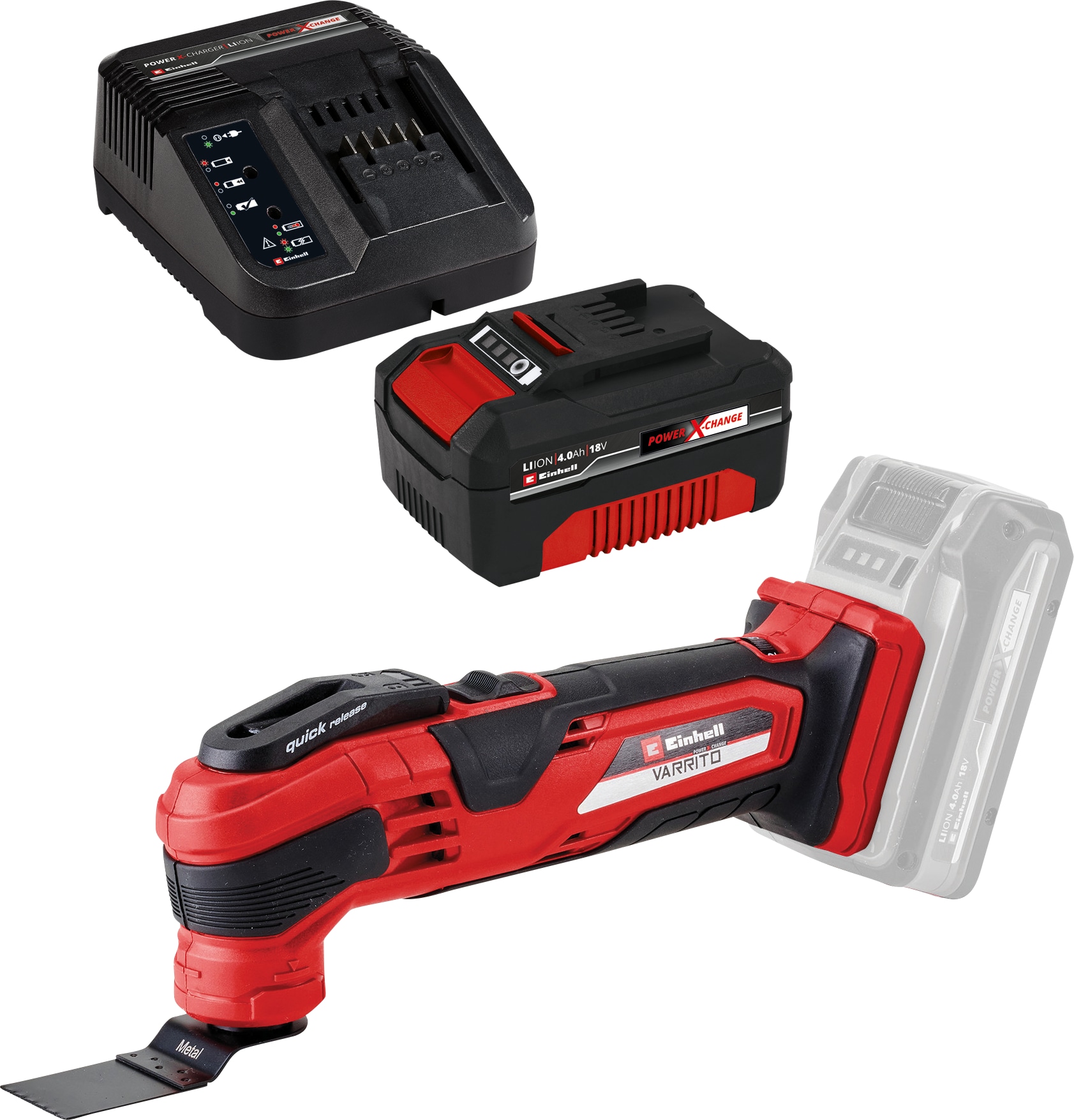 EINHELL Akku-Multifunktionswerkzeug VARRITO 18 Li Kit (1x 4,0 Ah) EINHELL Akku-Multifunktionswerkzeug VARRITO 18 Li Kit (1x 4,0 Ah)