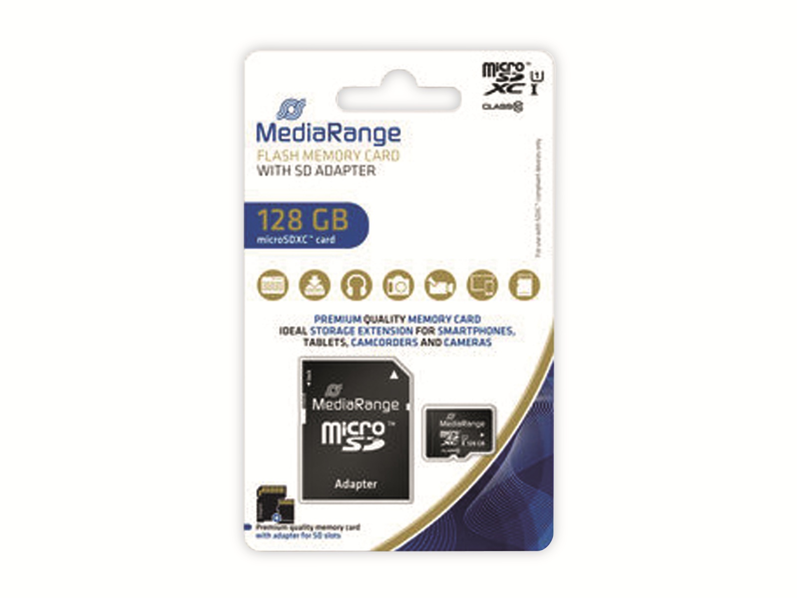 MEDIARANGE MicroSD-Card Class 10, 128 GB MEDIARANGE MicroSD-Card Class 10, 128 GB