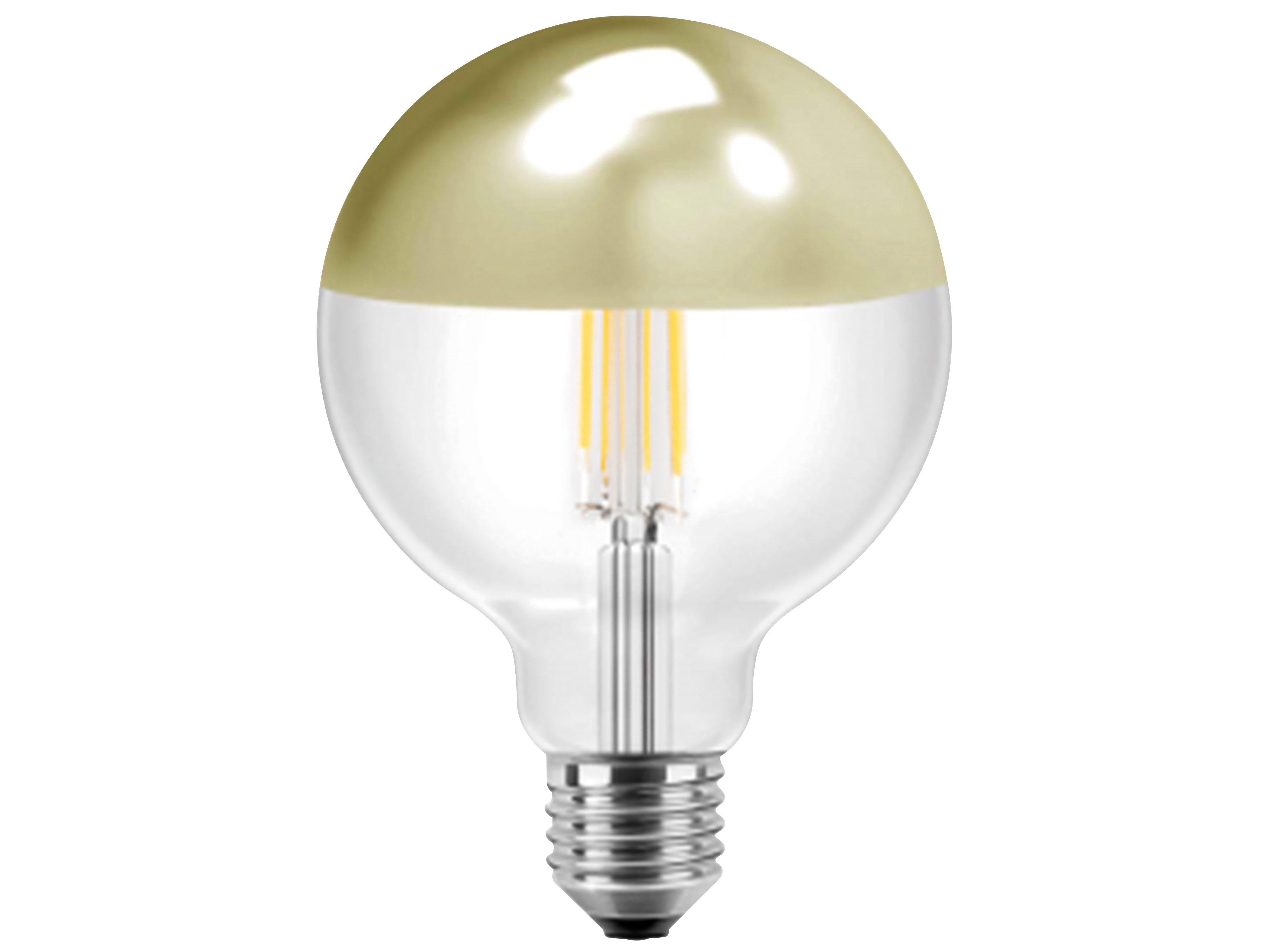 BLULAXA LED-Filament-Lampe, Vintage, EEK: F, 7W, 645lm, 2700K, Gold, G125 BLULAXA LED-Filament-Lampe, Vintage, EEK: F, 7W, 645lm, 2700K, Gold, G125