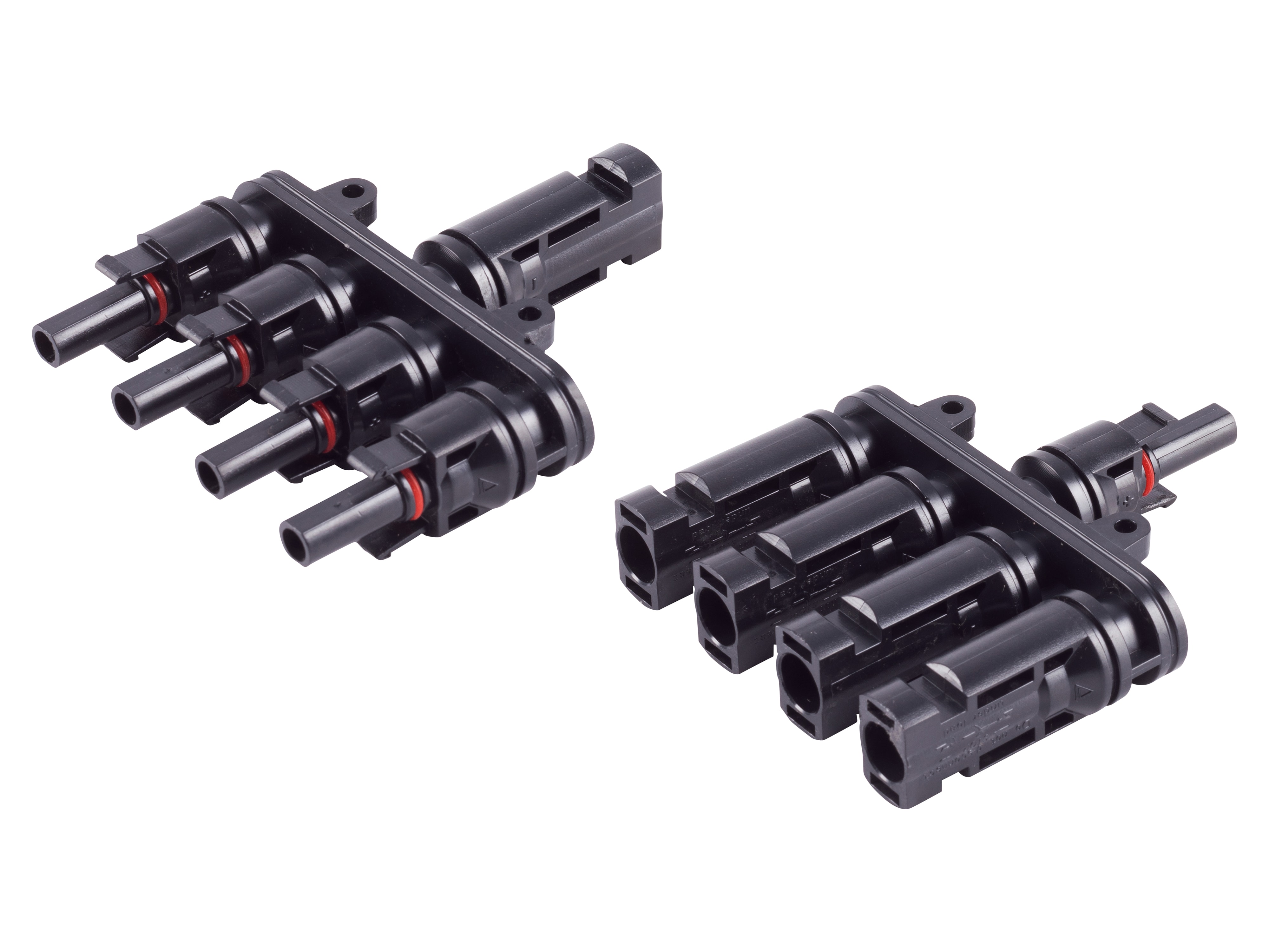 S-Impuls MC4 T-Adapter Set, 4/1, IP67, 1.5kV, schwarz