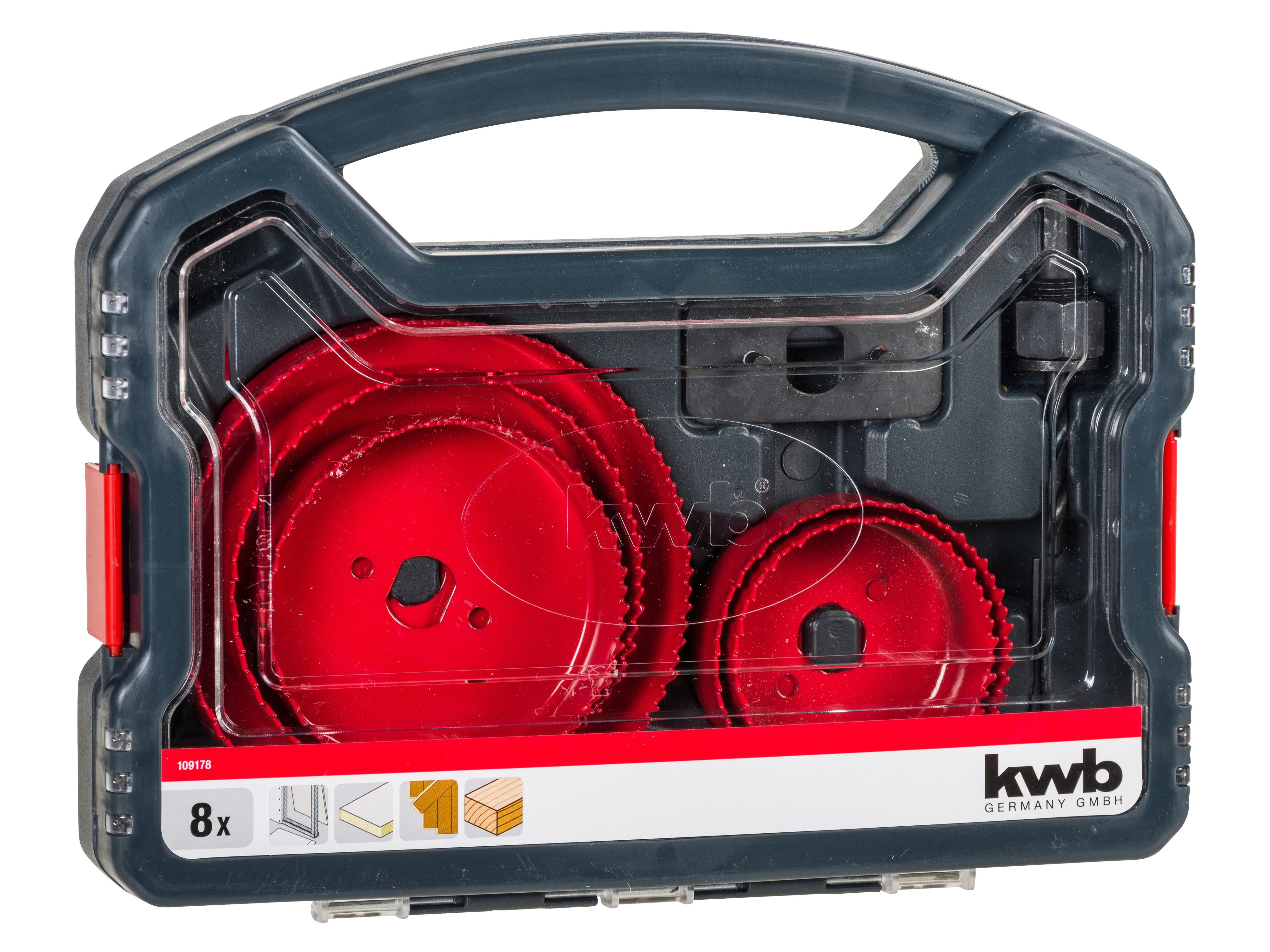 KWB Lochsägen-Set, 109178, 67...127 mm, 8-teilig KWB Lochsägen-Set, 109178, 67...127 mm, 8-teilig