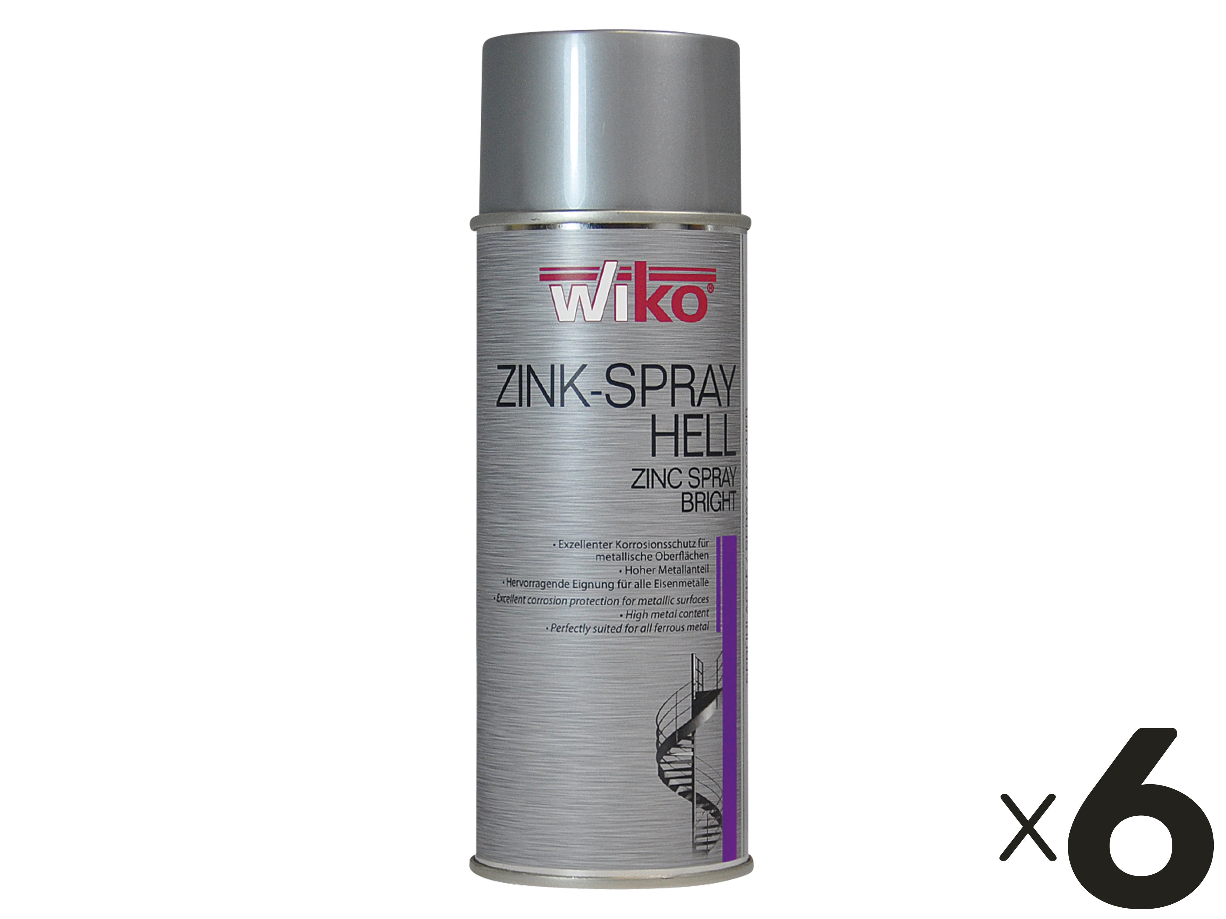 WIKO Zink-Spray hell, 6 Stück WIKO Zink-Spray hell, 6 Stück
