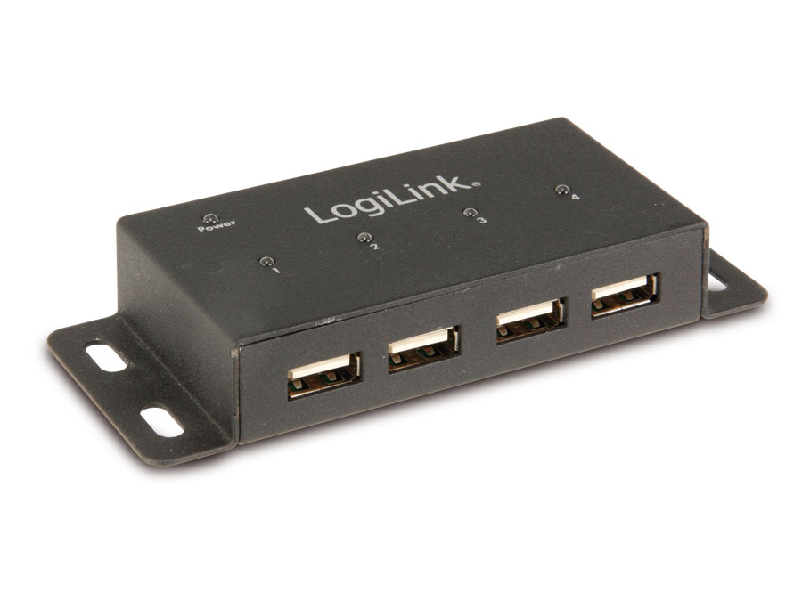 LOGILINK USB-Hub aus Metall UA0141A, 4-port LOGILINK USB-Hub aus Metall UA0141A, 4-port