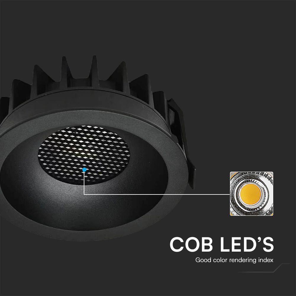 V-TAC LED-Einbauleuchte VT-17018, EEK: F, W 18, 1860 lm, CCT, Ø 106 mm, schwarz V-TAC LED-Einbauleuchte VT-17018, EEK: F, W 18, 1860 lm, CCT, Ø 106 mm, schwarz