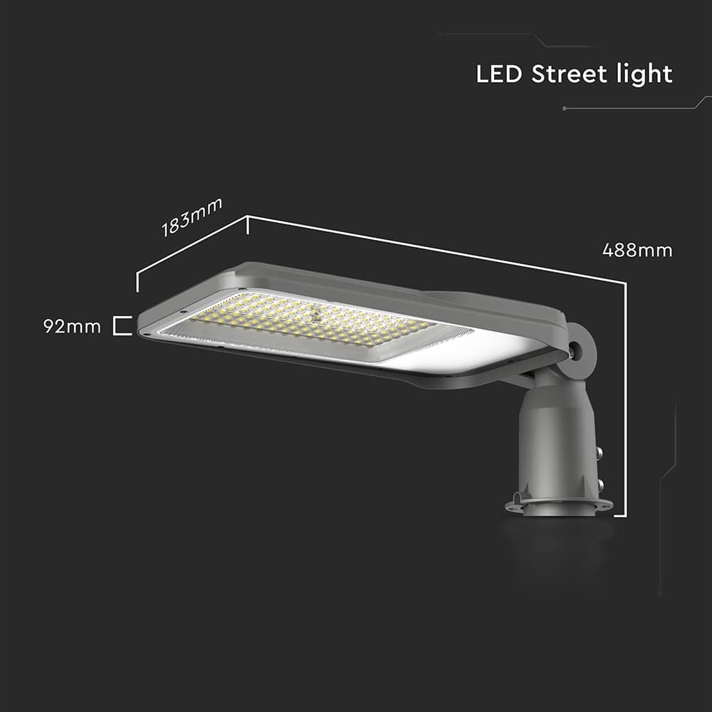 V-TAC LED-Straßenleuchte, VT-105ST, EEK: E, 100 W, 9400 lm, 6500 K, Schwarz V-TAC LED-Straßenleuchte, VT-105ST, EEK: E, 100 W, 9400 lm, 6500 K, Schwarz