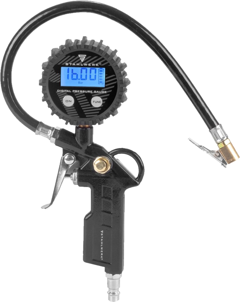 STAHLWERK Druckluft-Reifenfüllpistole DRD-16 ST, 4974, mit digitalem Manometer STAHLWERK Druckluft-Reifenfüllpistole DRD-16 ST, 4974, mit digitalem Manometer