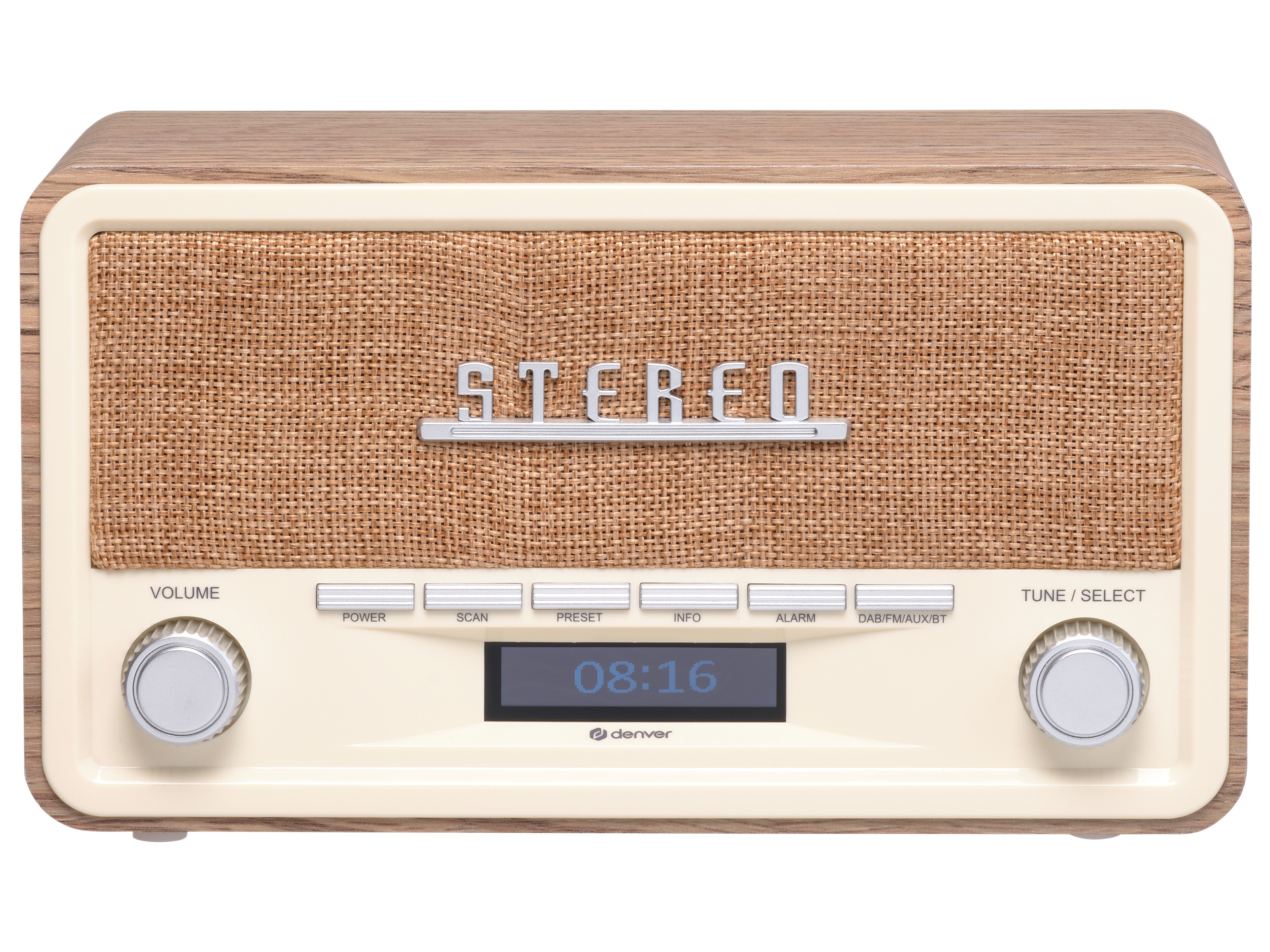 DENVER DAB+/UKW-Radio DAB-18LW, Retrostyle, DENVER DAB+/UKW-Radio DAB-18LW, Retrostyle,