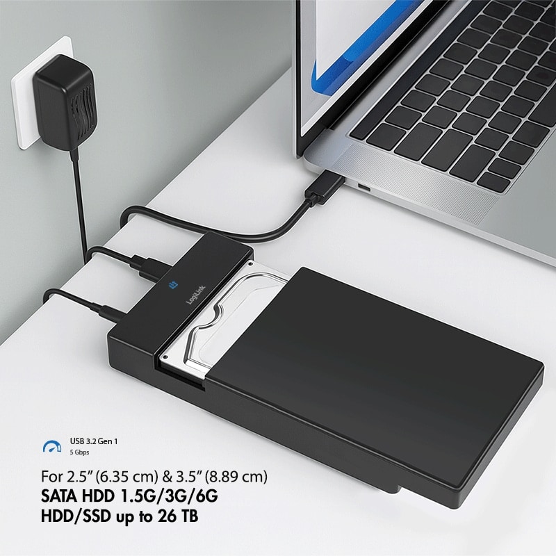 LOGILINK Festplattengehäuse UA0460 SATA HDD/SSD USB-C LOGILINK Festplattengehäuse UA0460 SATA HDD/SSD USB-C