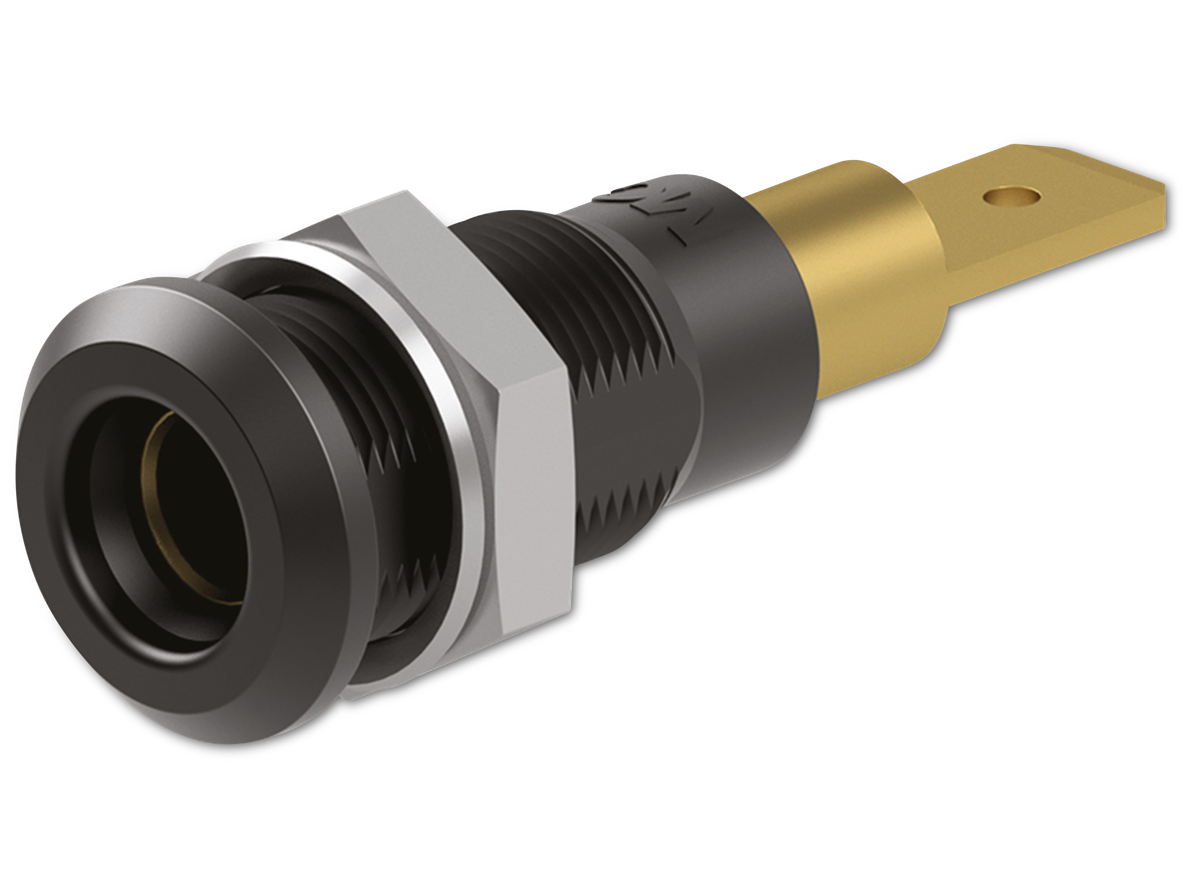 STÄUBLI Buchse, 64.3040-21, 4 mm , schwarz, 30 V, 25 A / 60 V, 25 A STÄUBLI Buchse, 64.3040-21, 4 mm , schwarz, 30 V, 25 A / 60 V, 25 A
