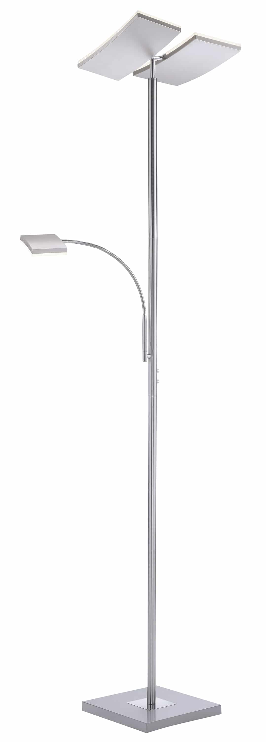 JUST LIGHT LED-Stehleuchte 11725-55 stahl, 25 W, 2900 lm, 3000 K JUST LIGHT LED-Stehleuchte 11725-55 stahl, 25 W, 2900 lm, 3000 K