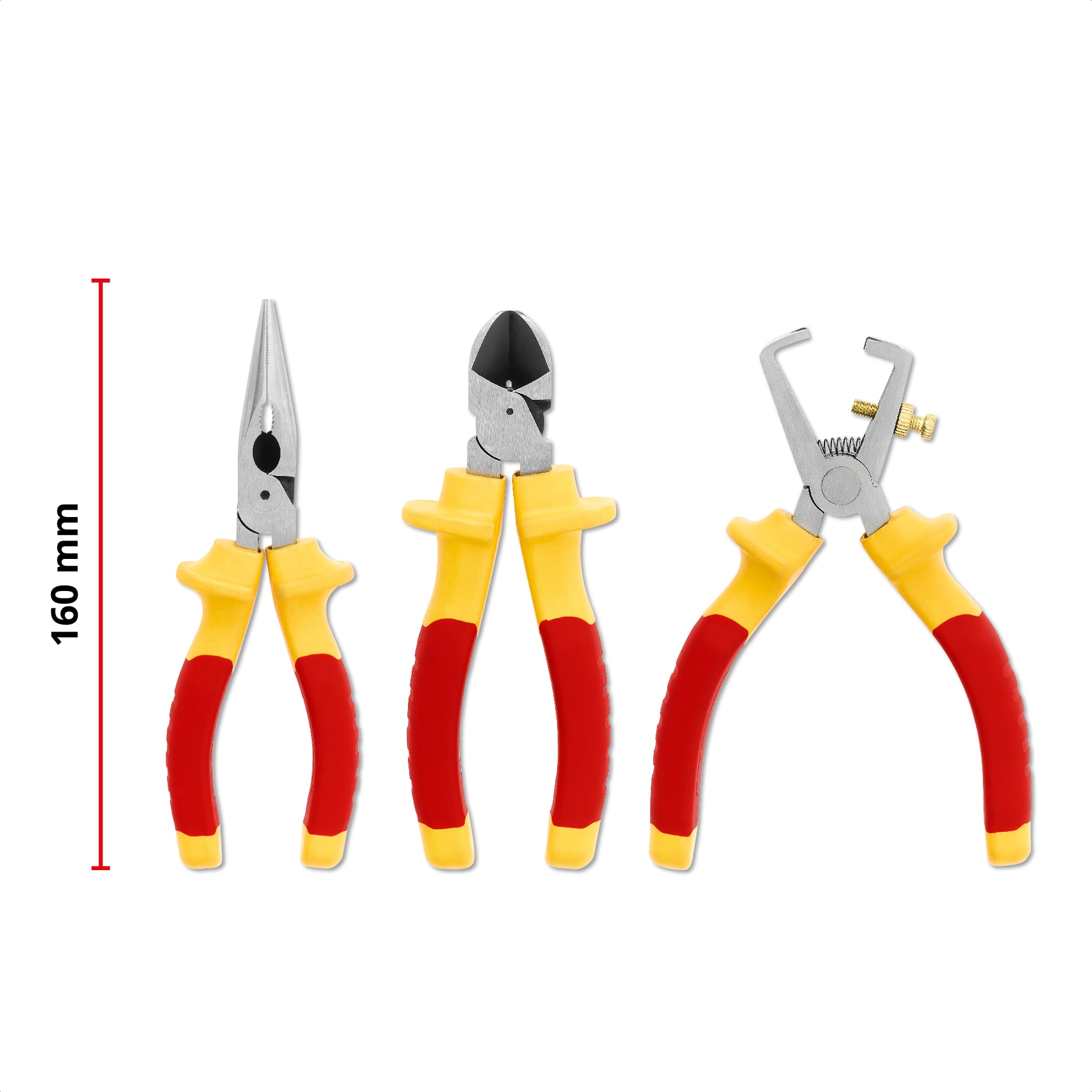 EINHELL Elektriker-Zangen-Set VDE, 370540, 160 mm, 3-teilig EINHELL Elektriker-Zangen-Set VDE, 370540, 160 mm, 3-teilig