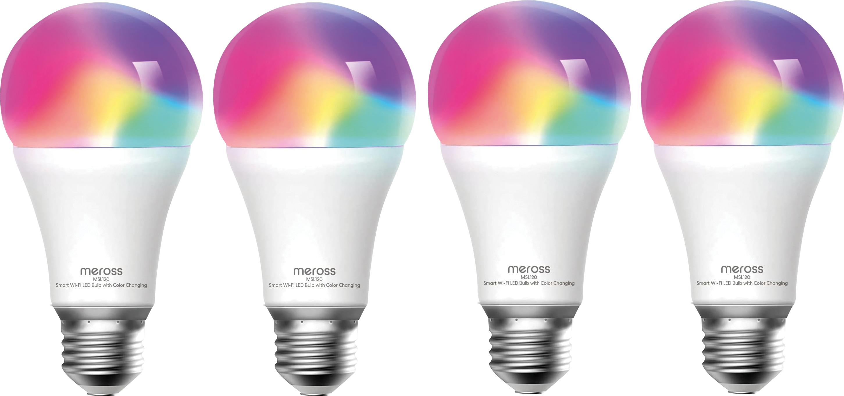 MEROSS WLAN LED-Lampe, MSL120, 4 Stück MEROSS WLAN LED-Lampe, MSL120, 4 Stück