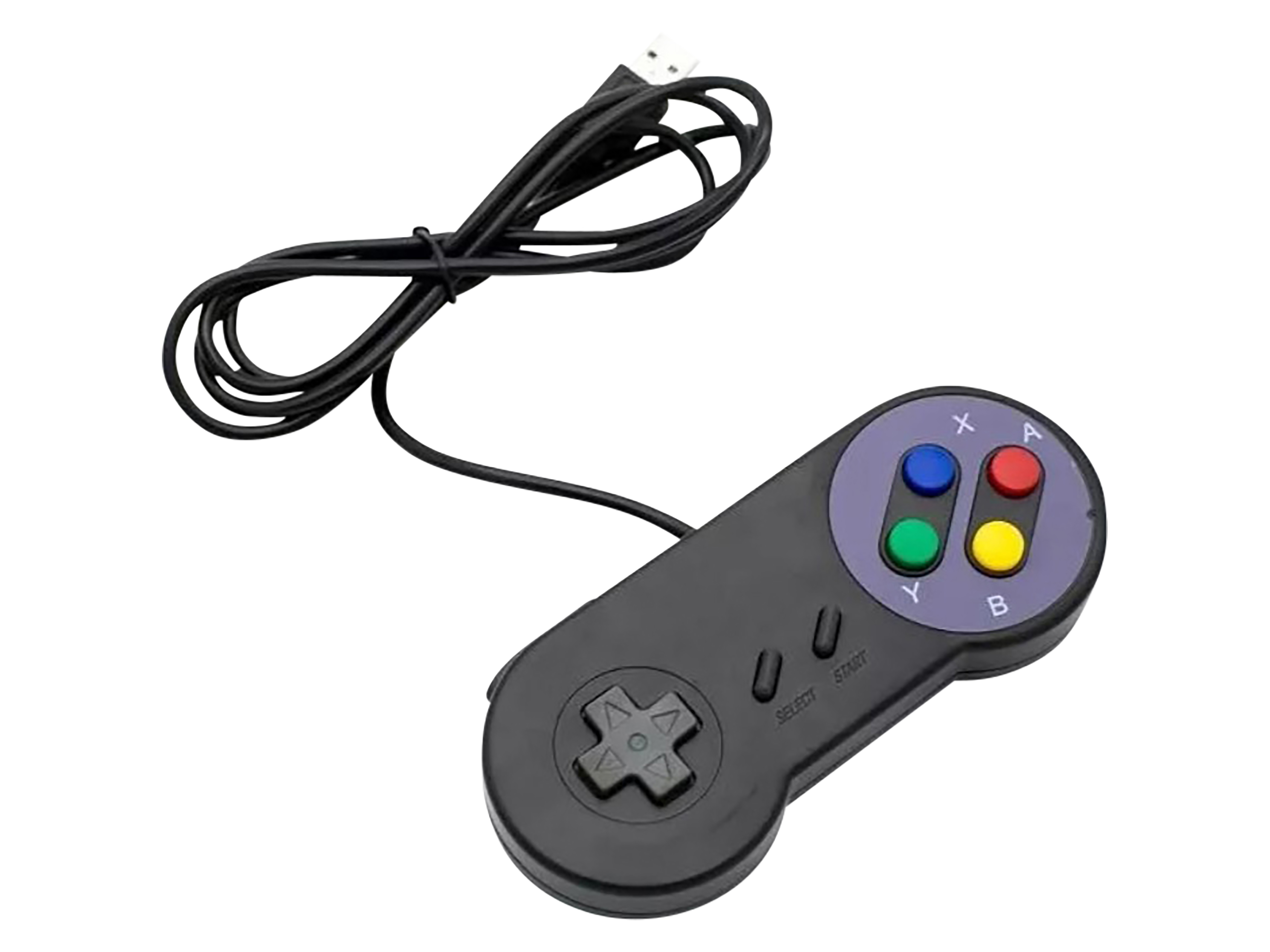 KUBII SNES-USB-Controller, schwarz KUBII SNES-USB-Controller, schwarz