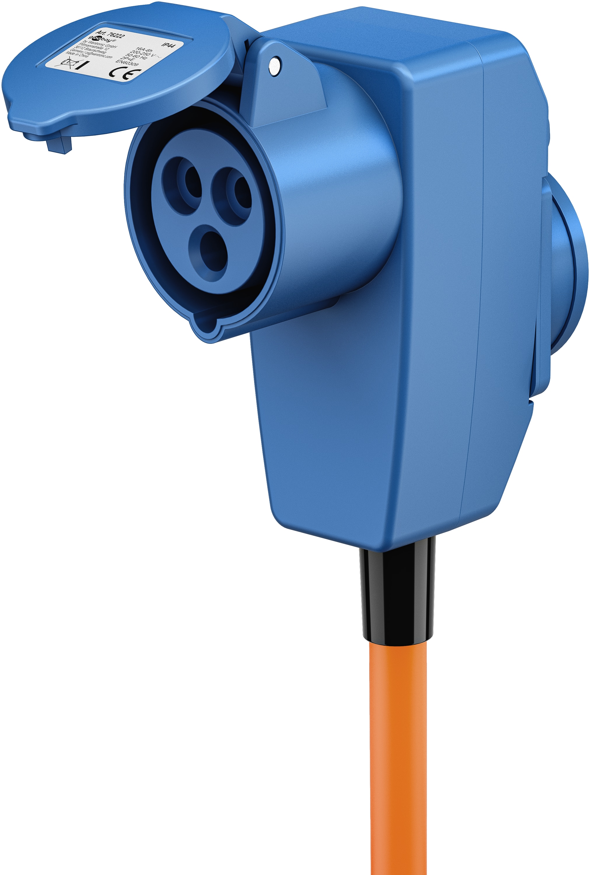 GOOBAY CEE-Adapterkabel 76222, 1,5 m, Schutzkontakt Stecker zu CEE-+ SK.-Kupplung GOOBAY CEE-Adapterkabel 76222, 1,5 m, Schutzkontakt Stecker zu CEE-+ SK.-Kupplung