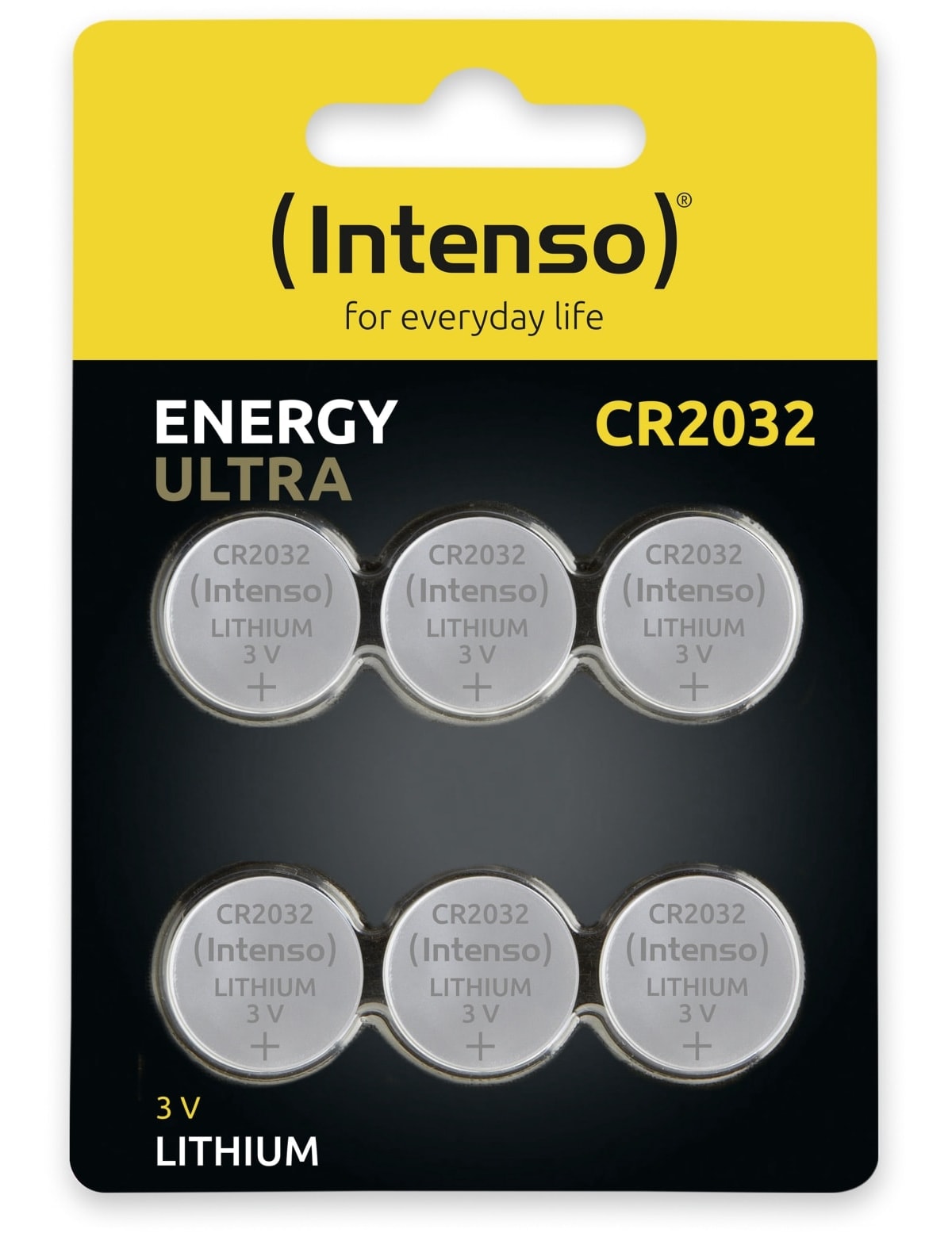INTENSO Lithium-Knopfzelle CR2032, 6 Stück INTENSO Lithium-Knopfzelle CR2032, 6 Stück