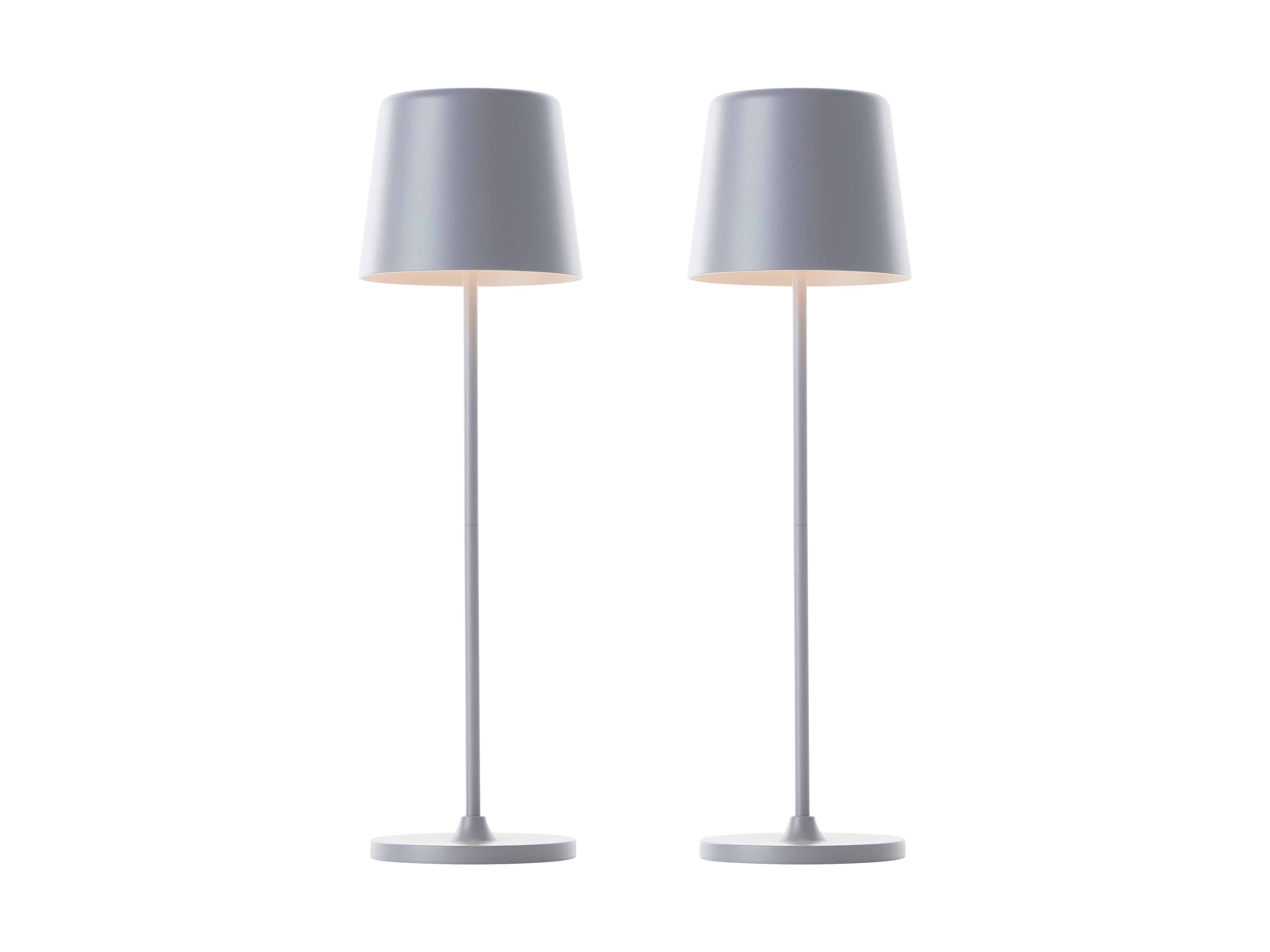 BRILLIANT LED-Akku-Tischleuchte Kaami, 2 W, 310 lm, 3000 K, grau, 2er Set BRILLIANT LED-Akku-Tischleuchte Kaami, 2 W, 310 lm, 3000 K, grau, 2er Set