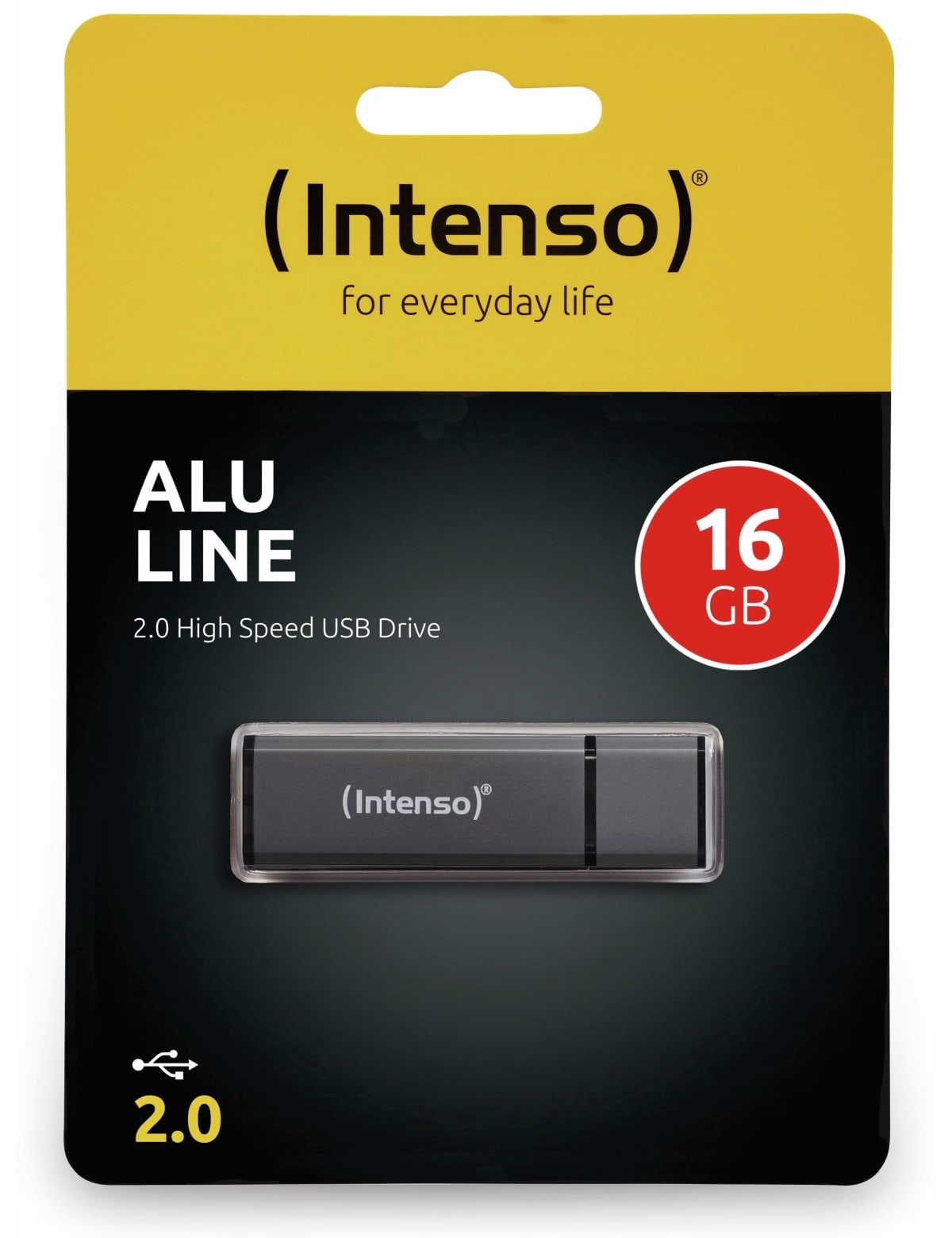 INTENSO USB-Stick Alu Line 3521471 USB 2.0 16GB anthrazit INTENSO USB 2.0 Speicherstick Alu Line, anthrazit, 16 GB