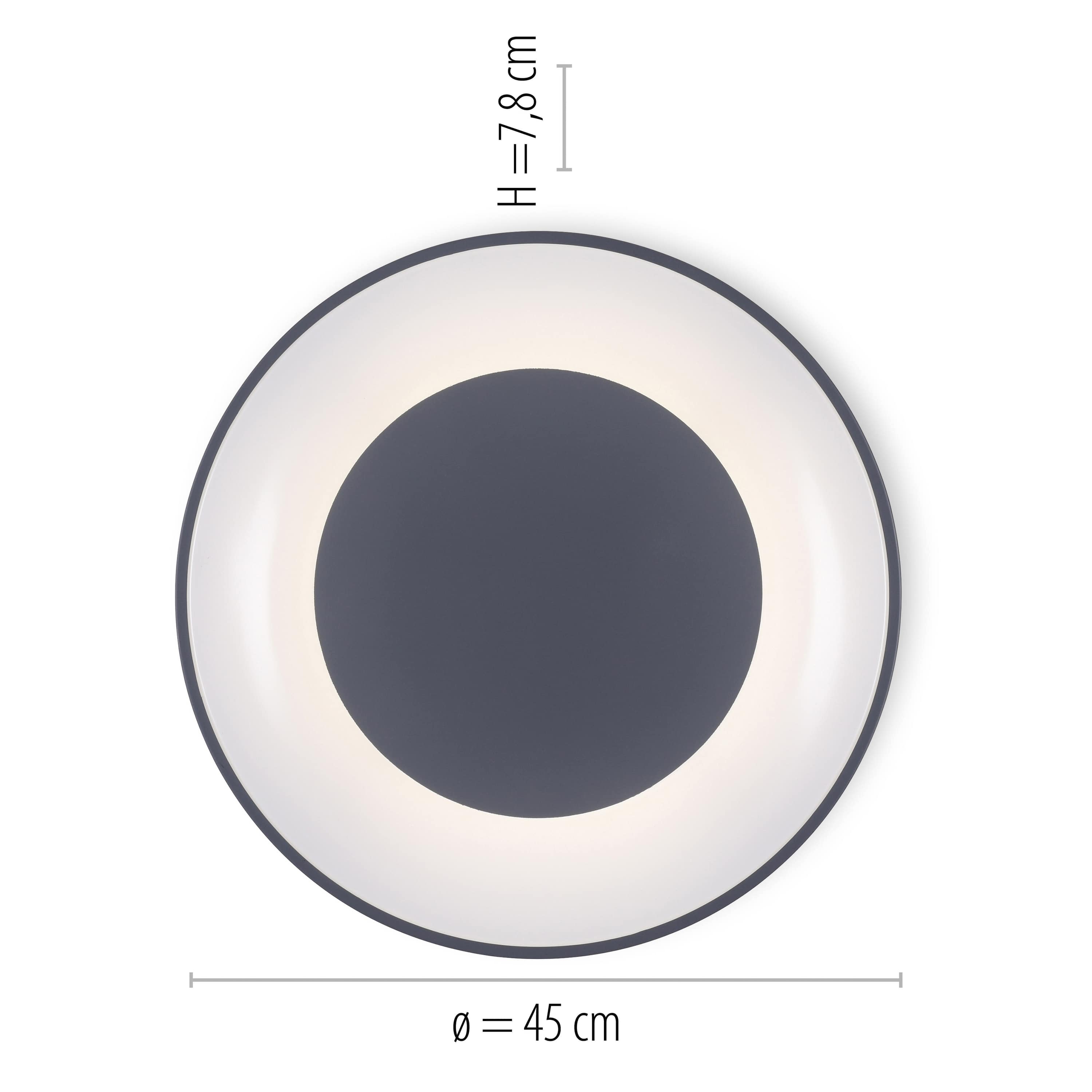 JUST LIGHT LED-Deckenleuchte 14326-18 grau, 26,5 W, 3300 lm, CCT JUST LIGHT LED-Deckenleuchte 14326-18 grau, 26,5 W, 3300 lm, CCT
