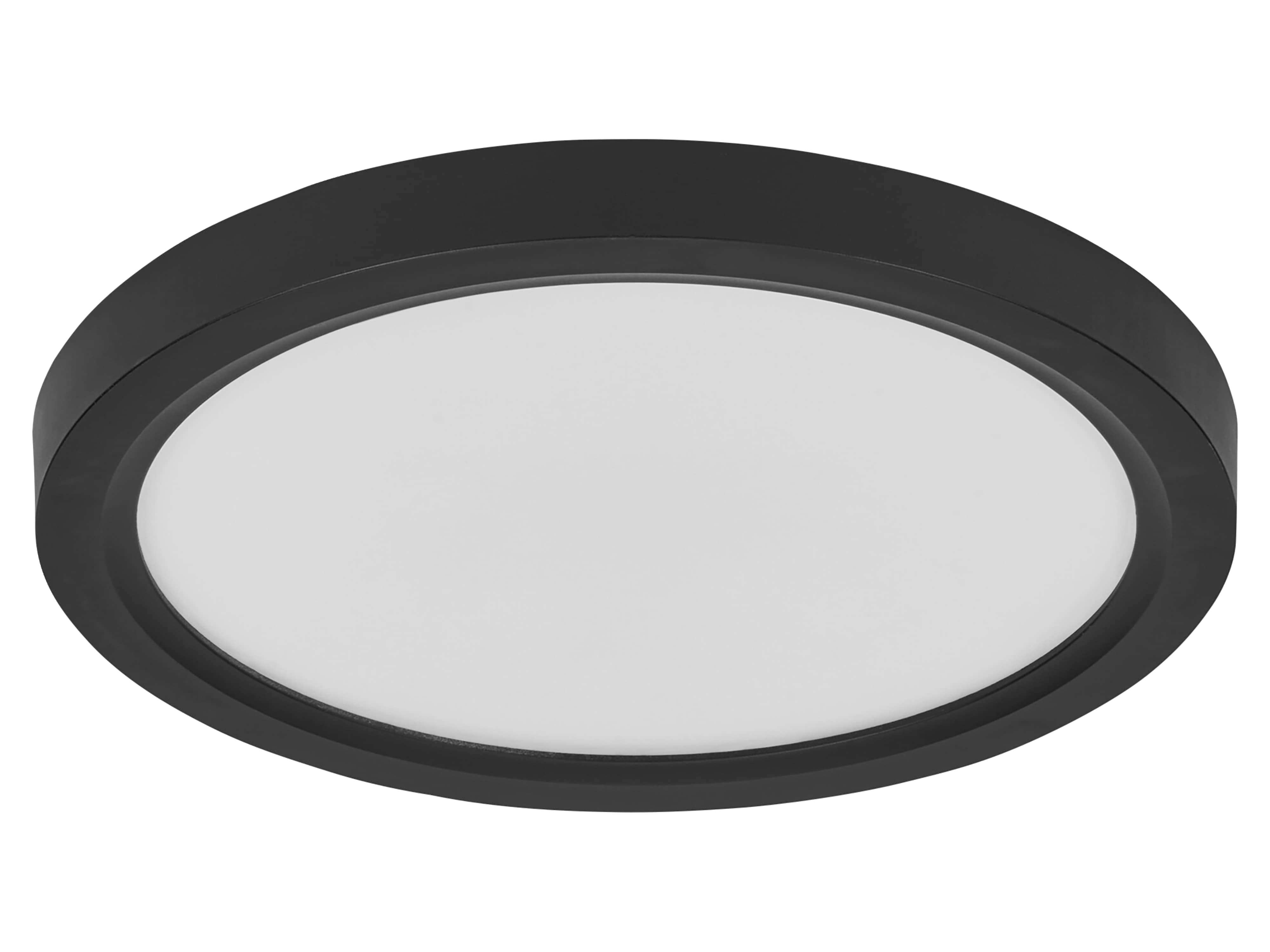OSRAM LED-Deckenleuchte, 16W, 3000K, 1200lm, warmweiß, IP20, dimmbar, schwarz, Ø19,5 cm OSRAM LED-Deckenleuchte, 16W, 3000K, 1200lm, warmweiß, IP20, dimmbar, schwarz, Ø19,5 cm