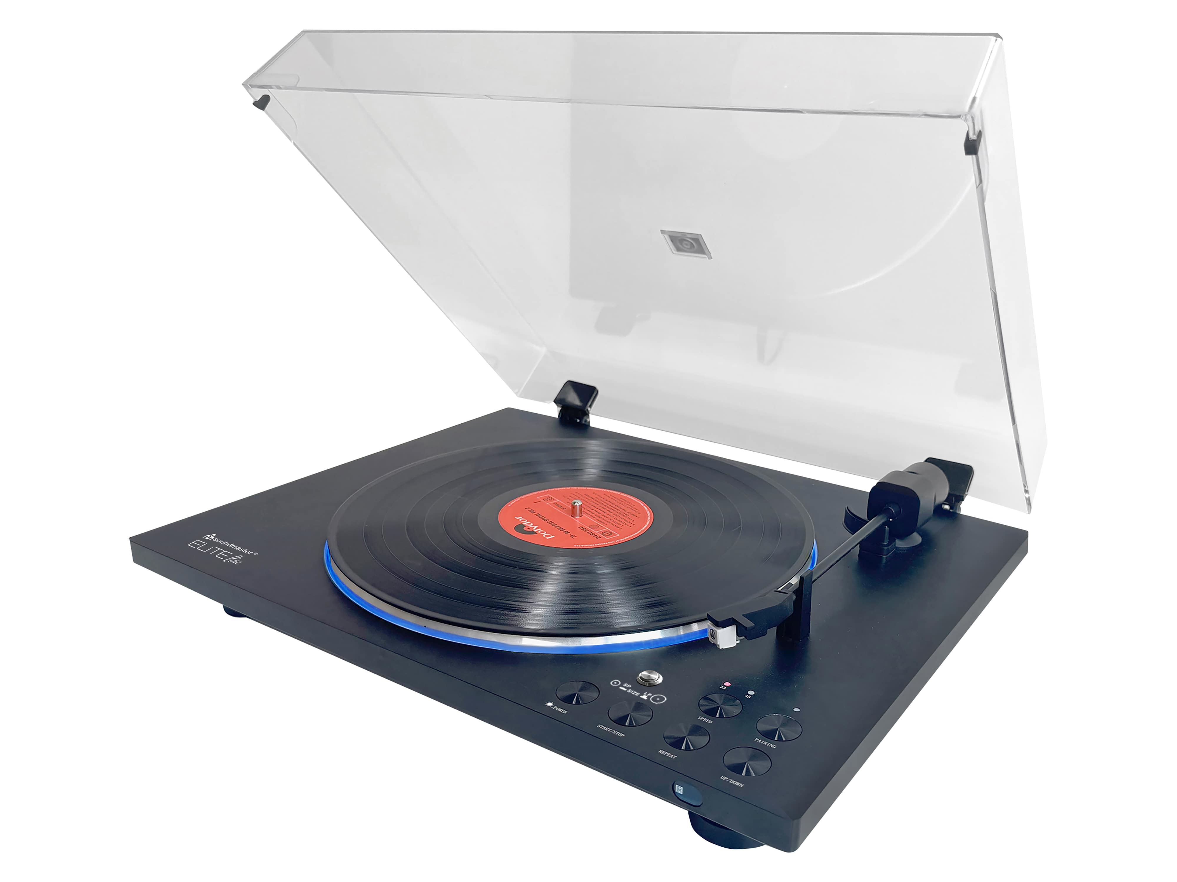 SOUNDMASTER ELITE LINE Plattenspieler PL 860, vollautomatisch, Bluetooth, Audio-Technica Magnetsystem SOUNDMASTER Plattenspieler PL 186, vollautomatisch, Bluetooth, Audio-Technica Magnetsystem