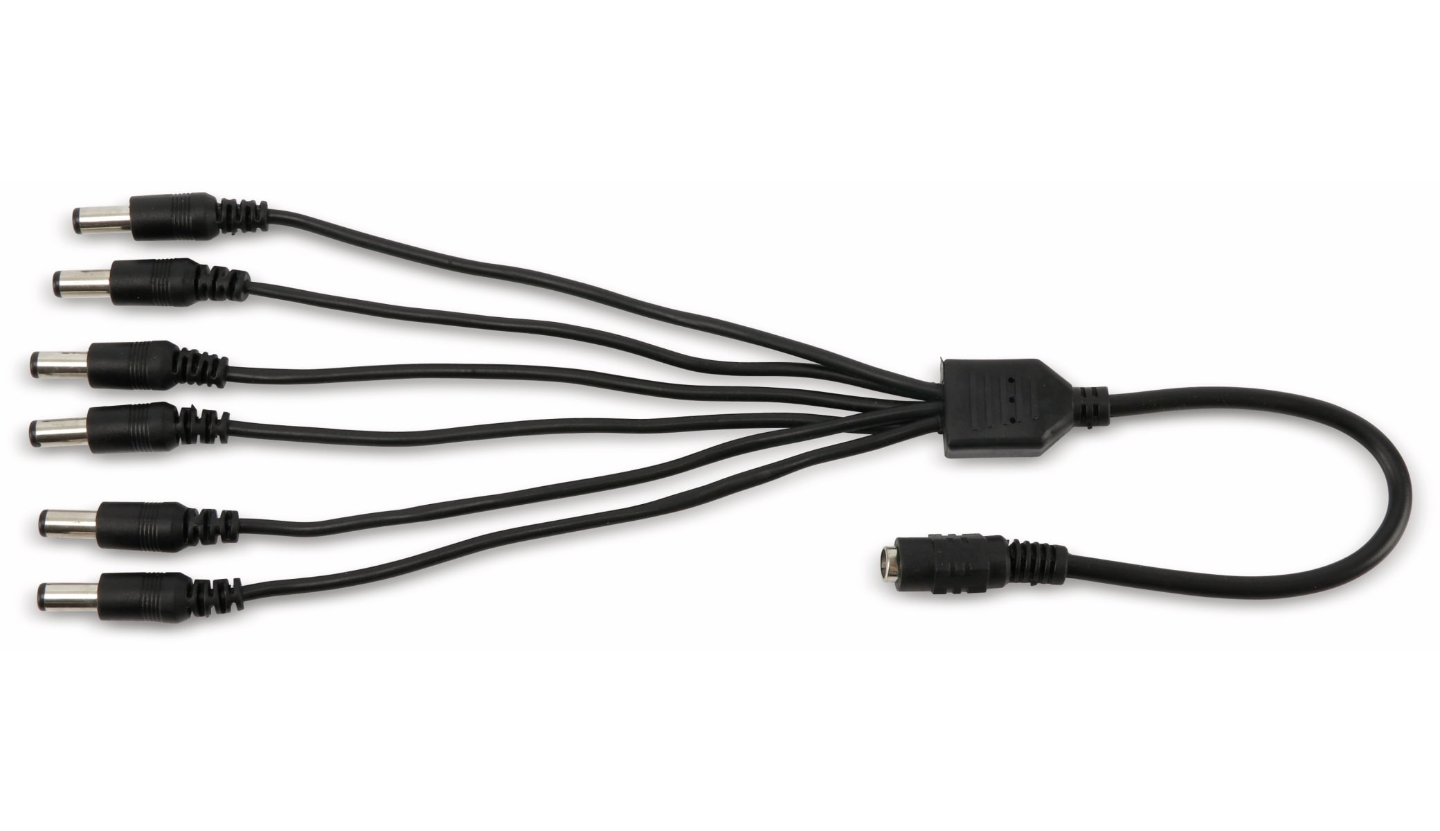 DC-Verteilerkabel, 6-fach, 5,5/2,1 mm, Länge 37 cm DC-Verteilerkabel, 6-fach, 5,5/2,1 mm, Länge 37 cm
