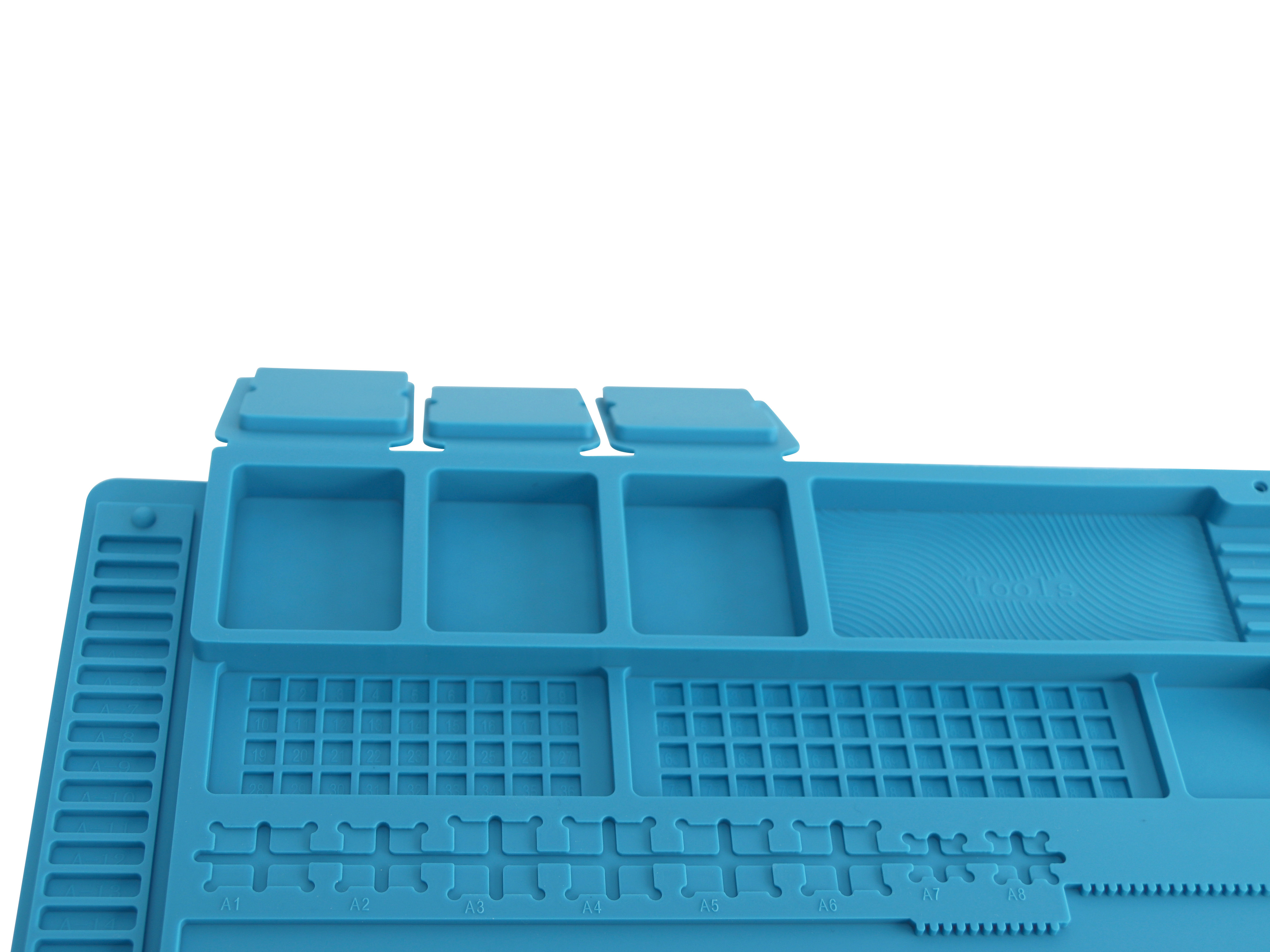 DAYTOOLS Silikon-Lötmatte S-160C, 45x30 cm, blau DAYTOOLS Silikon-Lötmatte S-160C, 45x30 cm, blau